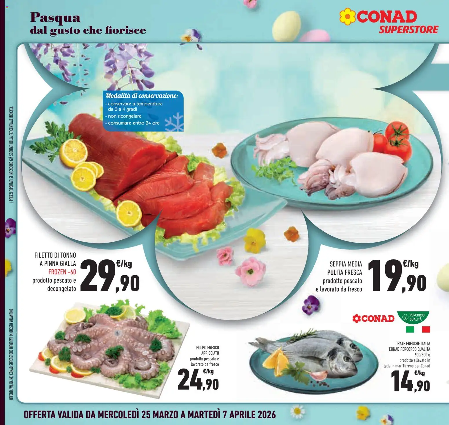 Volantino Conad del 25.03.2026 | Pagina: 12 | Prodotti: Polpo, Tonno
