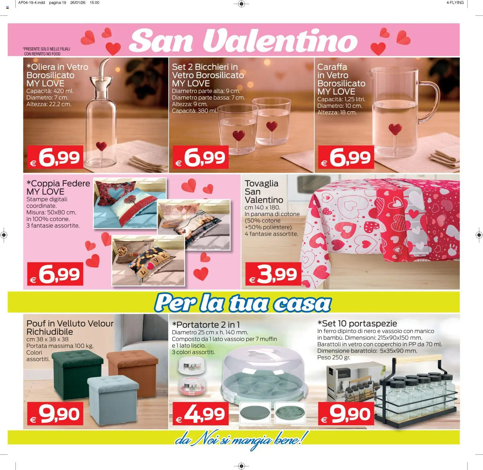 Volantino Prix del 03.02.2026 | Pagina: 19 | Prodotti: Caraffa, Muffin, Vassoio, Barattoli