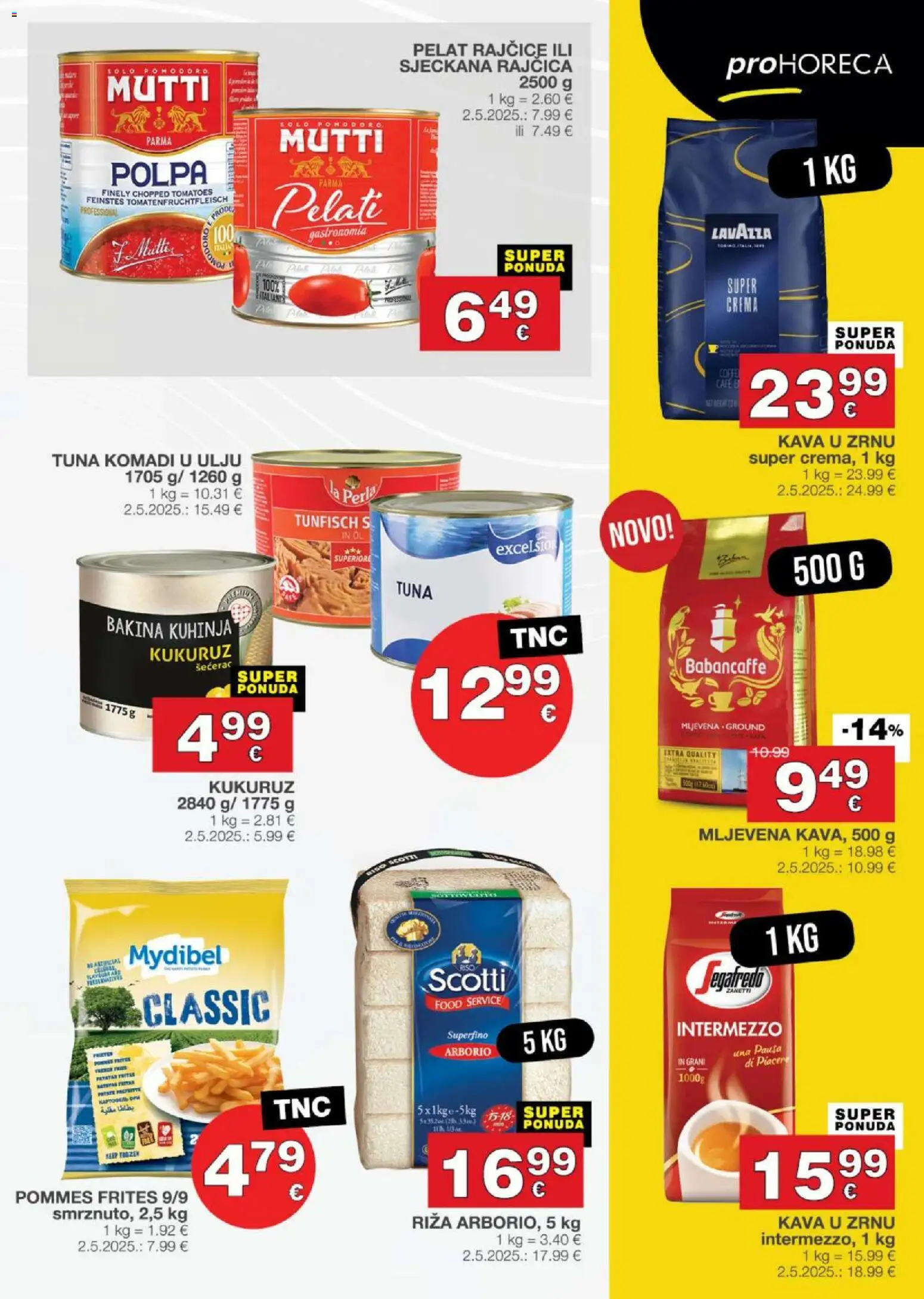Stanić Diskont katalog | vrijedi od 27.11.2025 | Stranica: 13 | Proizvodi: Kava u zrnu, Pommes frites, Rajčica, Tuna