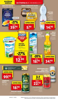 Lidl leták od 24.07.2025 | Strana: 21 | Produkty: Mléko, Radegast Ratar, Gelatelli, Cola