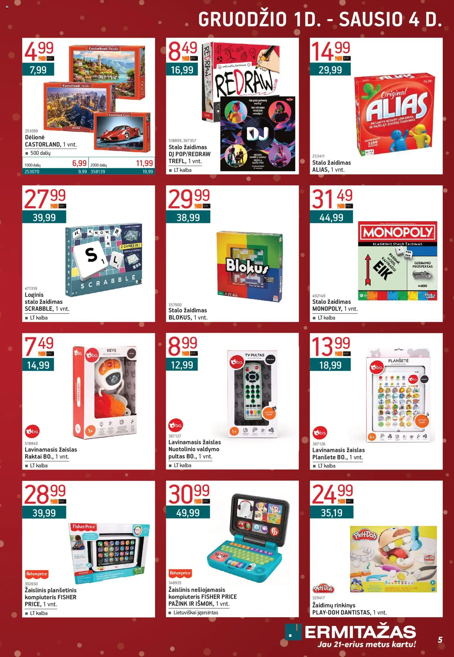 ERMITAŽAS akcijos nuo 01.12.2025 | Puslapis: 5 | Prekių: Kompiuteris, Tv, Žaidimas