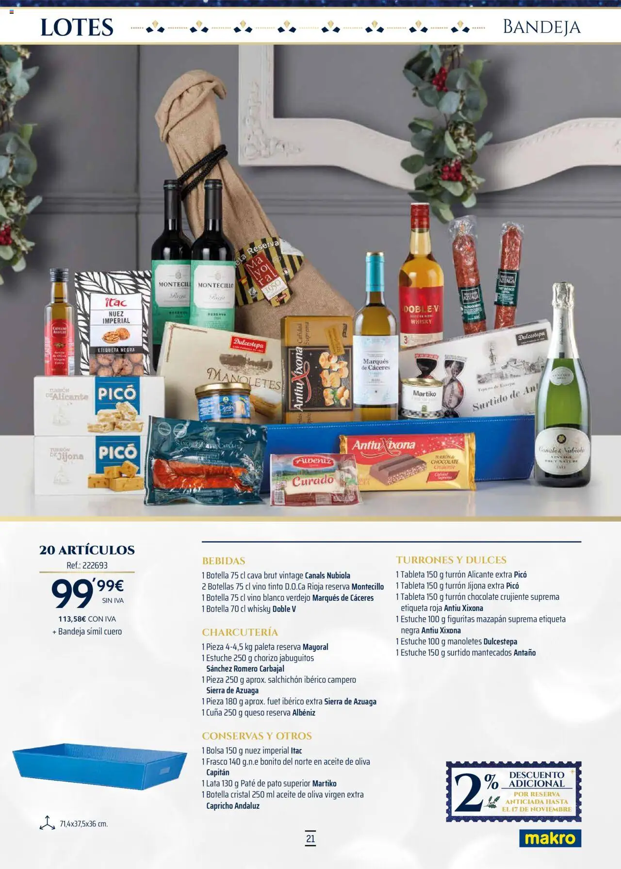 Makro - Lotes y cestas Centro │ válido desde el 04.10.2025 | Página: 21 | Productos: Vino, Aceite de oliva, Whisky, Bolsa