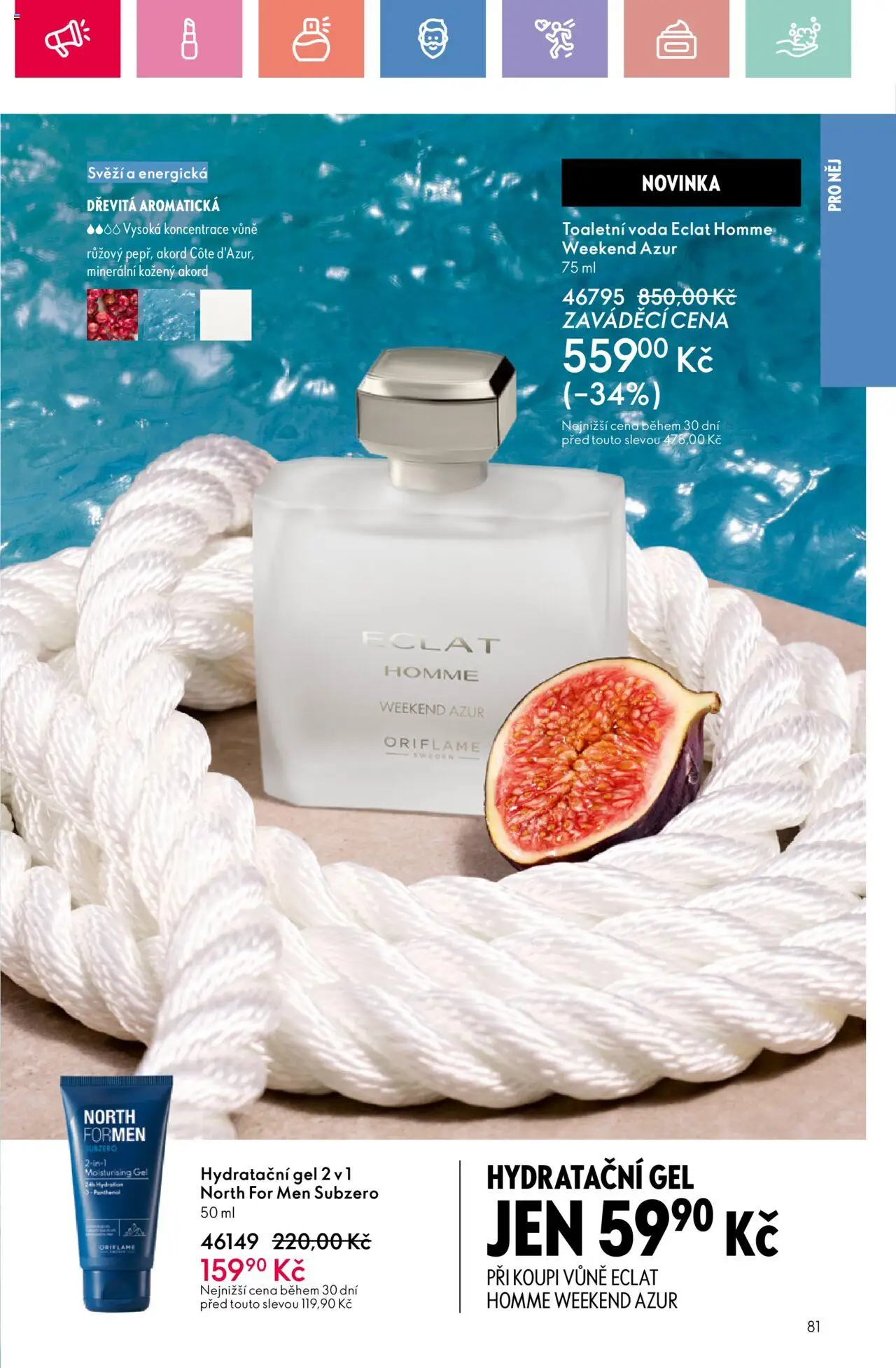 Oriflame katalog č.10/2025 od 06.07.2025 | Strana: 81 | Produkty: Voda, Toaletní voda, Panthenol