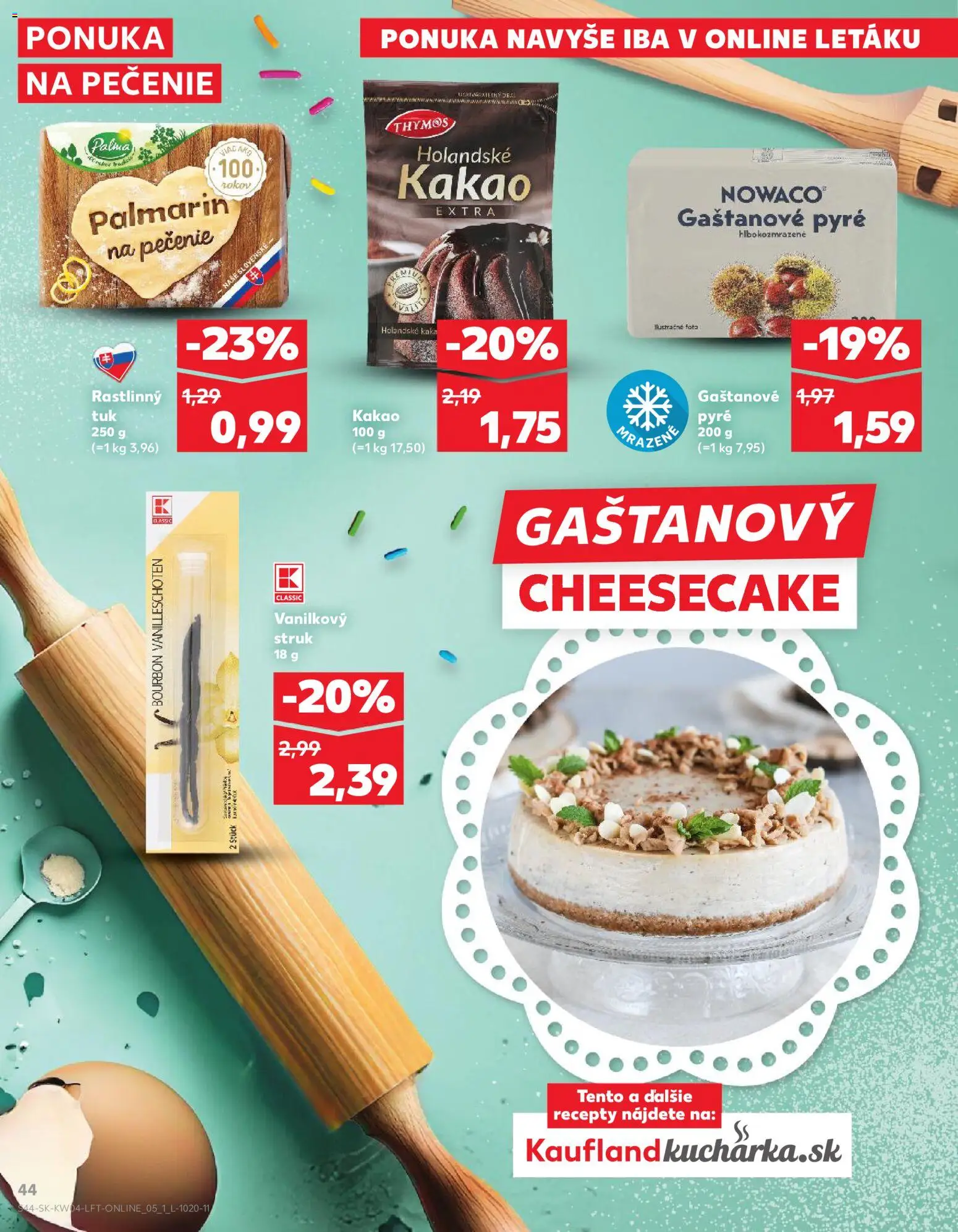 Nové Kaufland akcie – leták je platný od 22.01.2026 | Strana: 44 | Produkty: Palmarin, Bourbon, Kakao