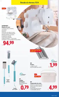 Vista previa Lidl folleto de bazar válido desde el 13.04.2026 | Página: 21 | Productos: Cepillo, Cocina, Ρούτερ, Máquina de coser
