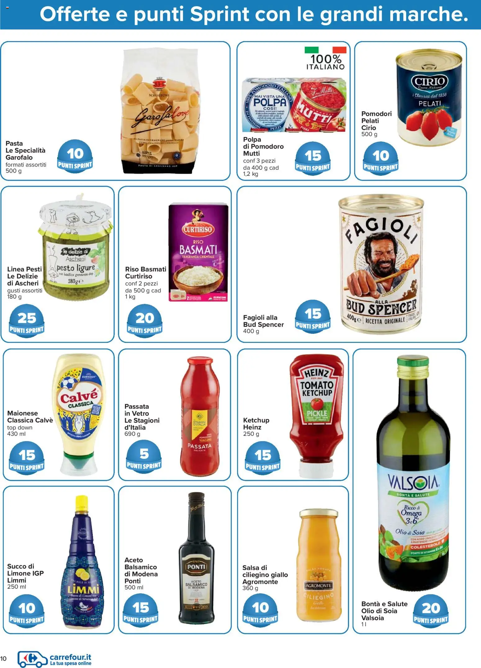 Volantino Carrefour del 07.04.2026 | Pagina: 10 | Prodotti: Riso Basmati, Ketchup, Basilico, Fragranza