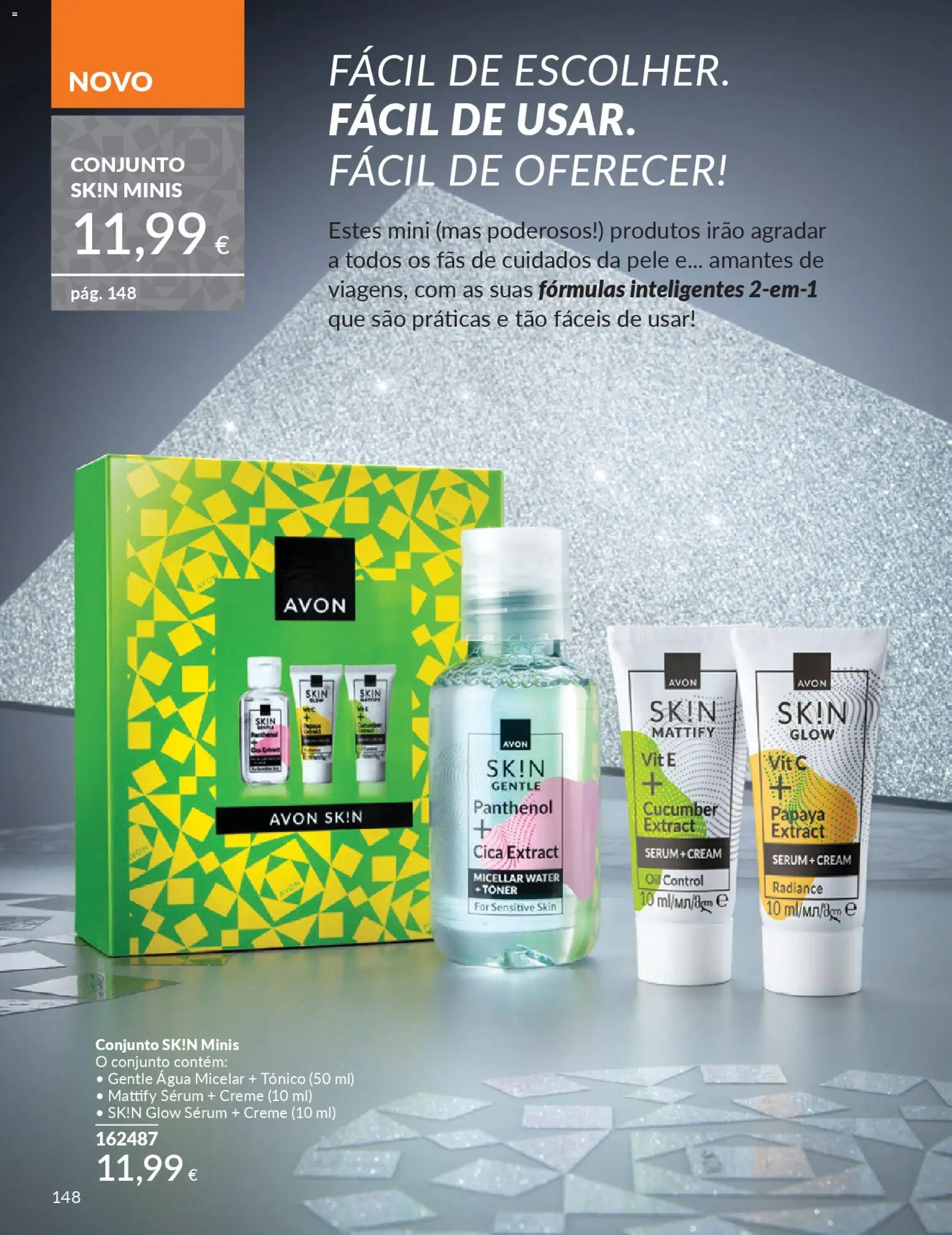 Catálogo Avon Campanha 12 │ válido de 01.12.2025 | Página: 148 | Produtos: Agua, Toner, Água micelar, Creme