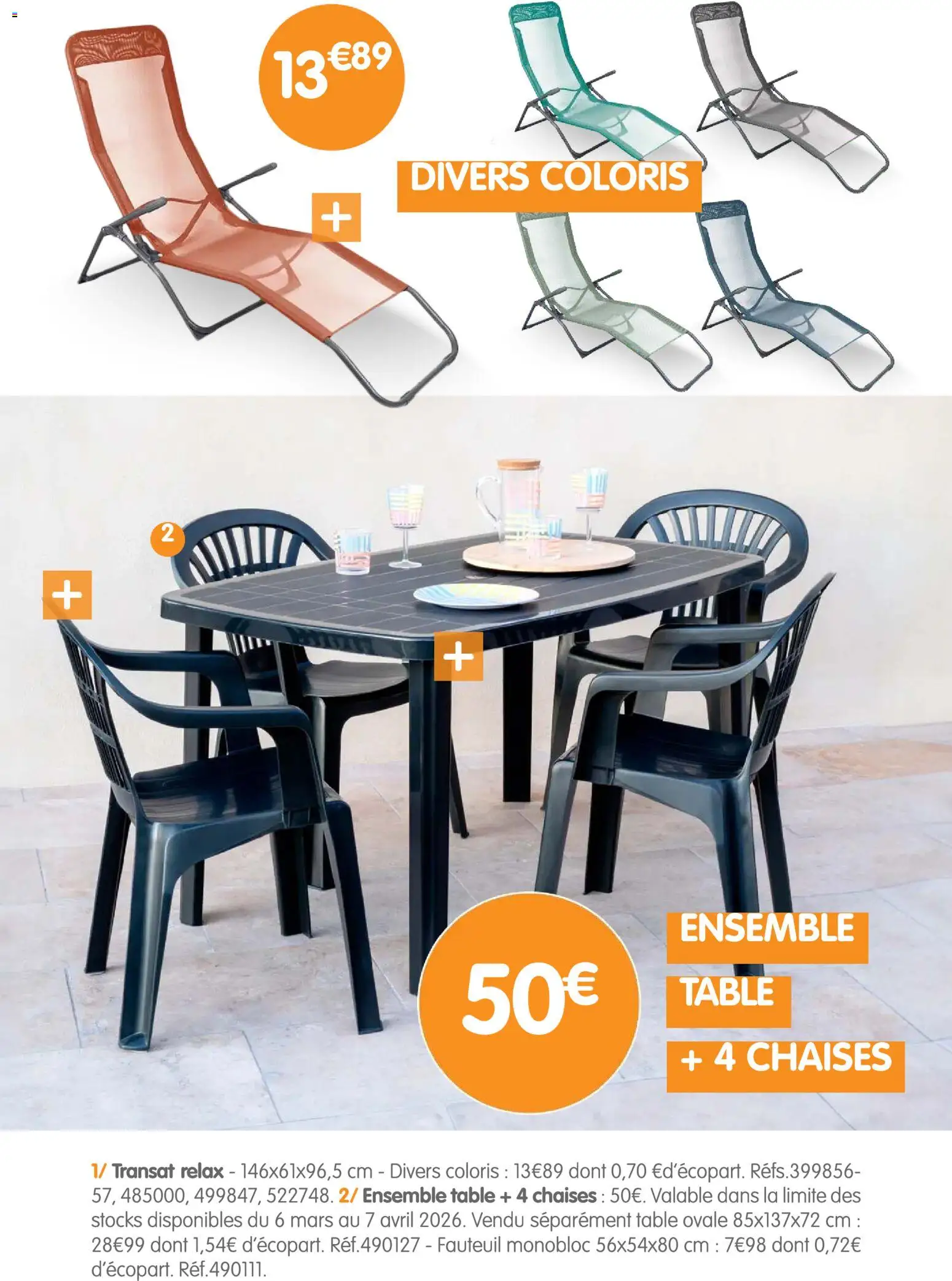 {H1} | Page: 35 | Produits: Transat, Fauteuil, Table