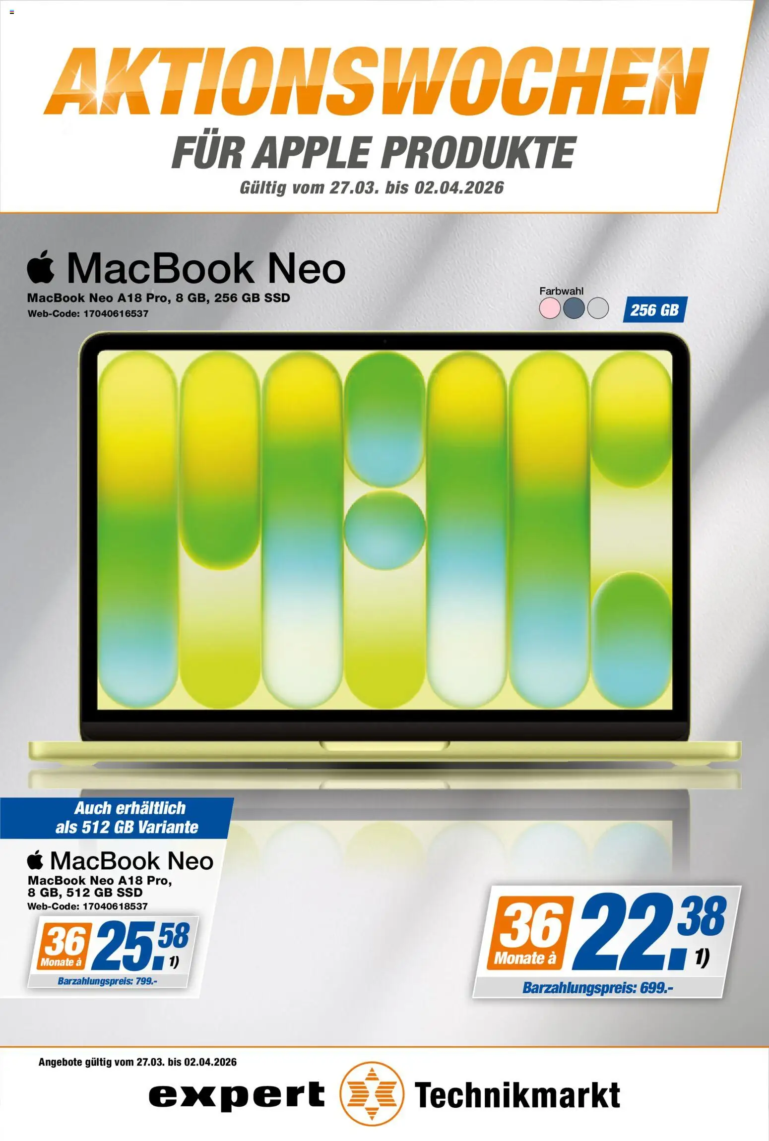 Expert Prospekt 	 – gültig ab 27.03.2026 | Seite: 17 | Produkte: Macbook, Apple
