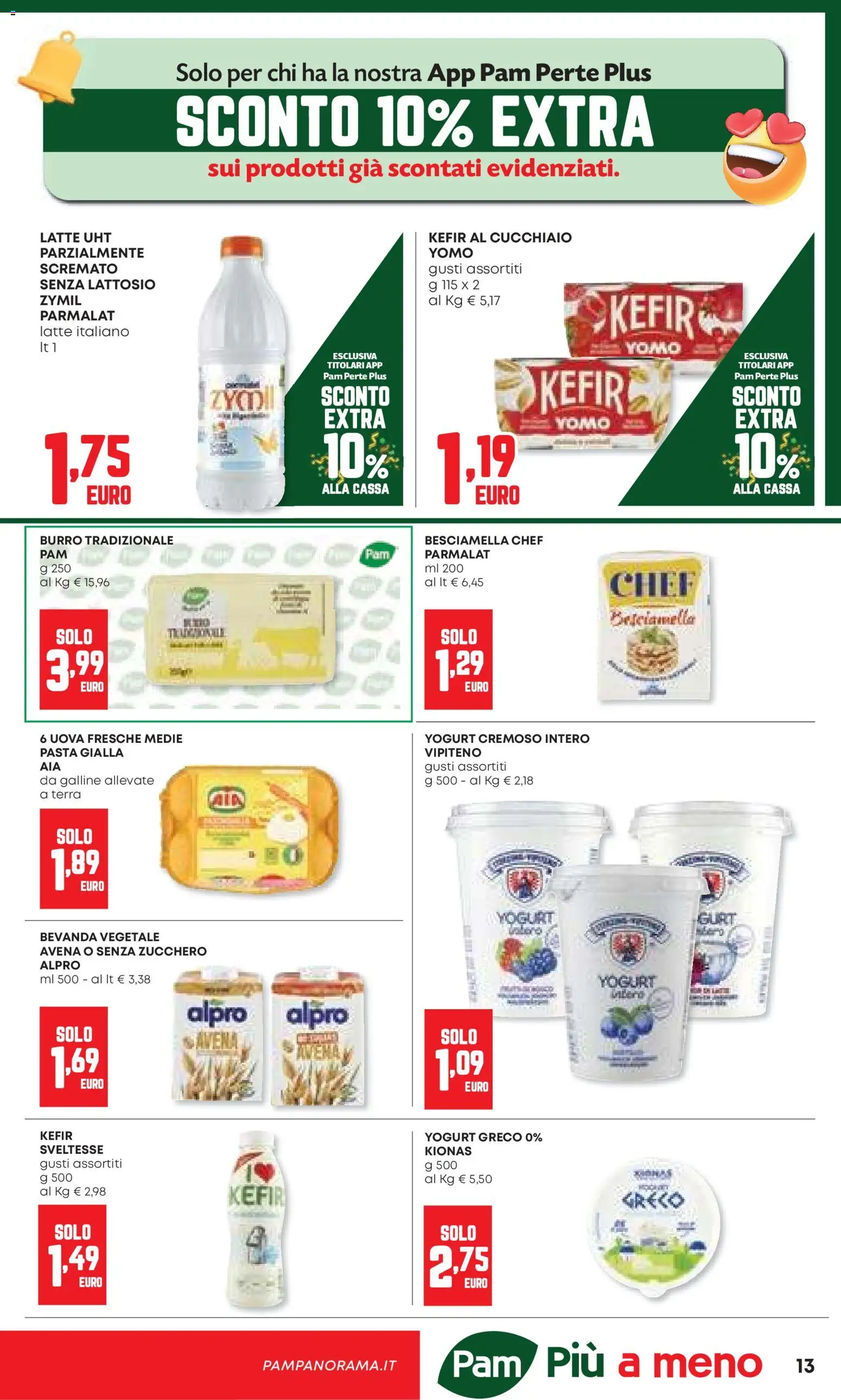 Volantino Panorama del 20.11.2025 | Pagina: 13 | Prodotti: Yogurt, Uova, Burro, Pasta