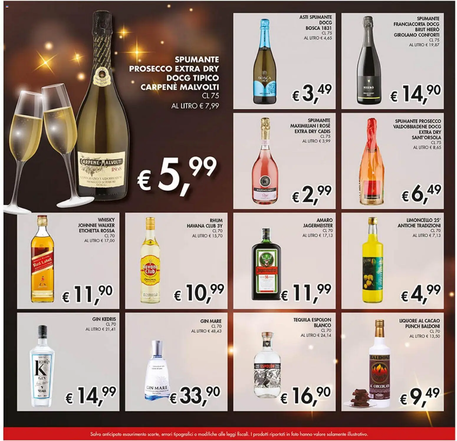 Volantino Coal del 27.12.2025 | Pagina: 13 | Prodotti: Tequila, Spumante, Limoncello, Cacao