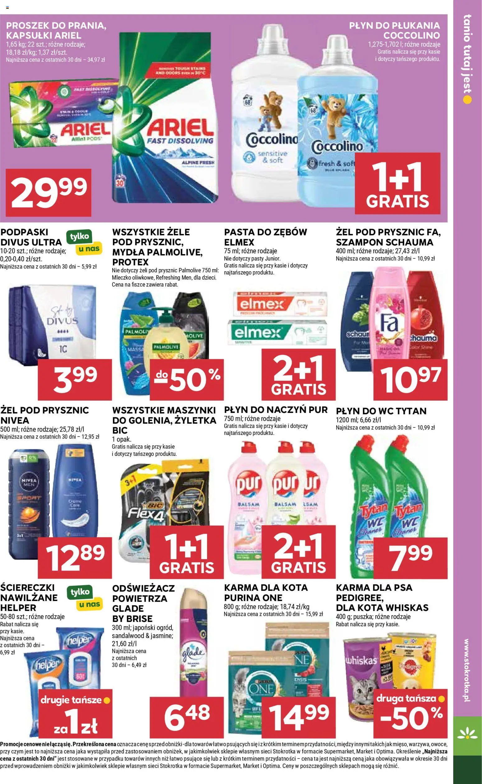 Stokrotka gazetka - Market od 29.04.2026 | Strona: 29 | Produkty: Stokrotka, Podpaski, Żel pod prysznic, Pasta do zębów