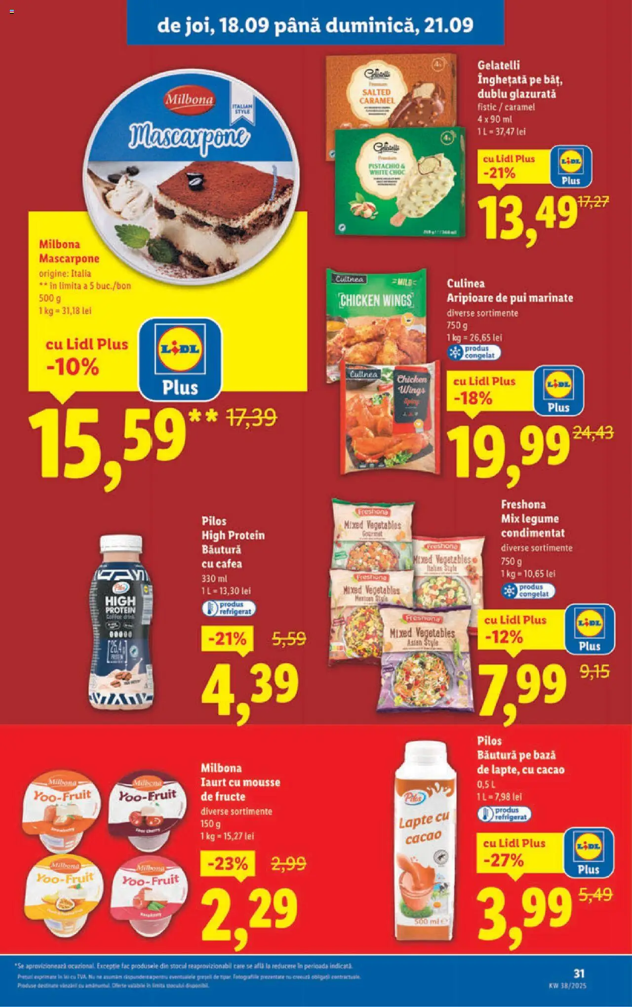 Noul catalog Lidl – valabil de la 15.09.2025 | Pagină: 31 | Produse: Delgeç, Çarşaf, Fistic, Cacao