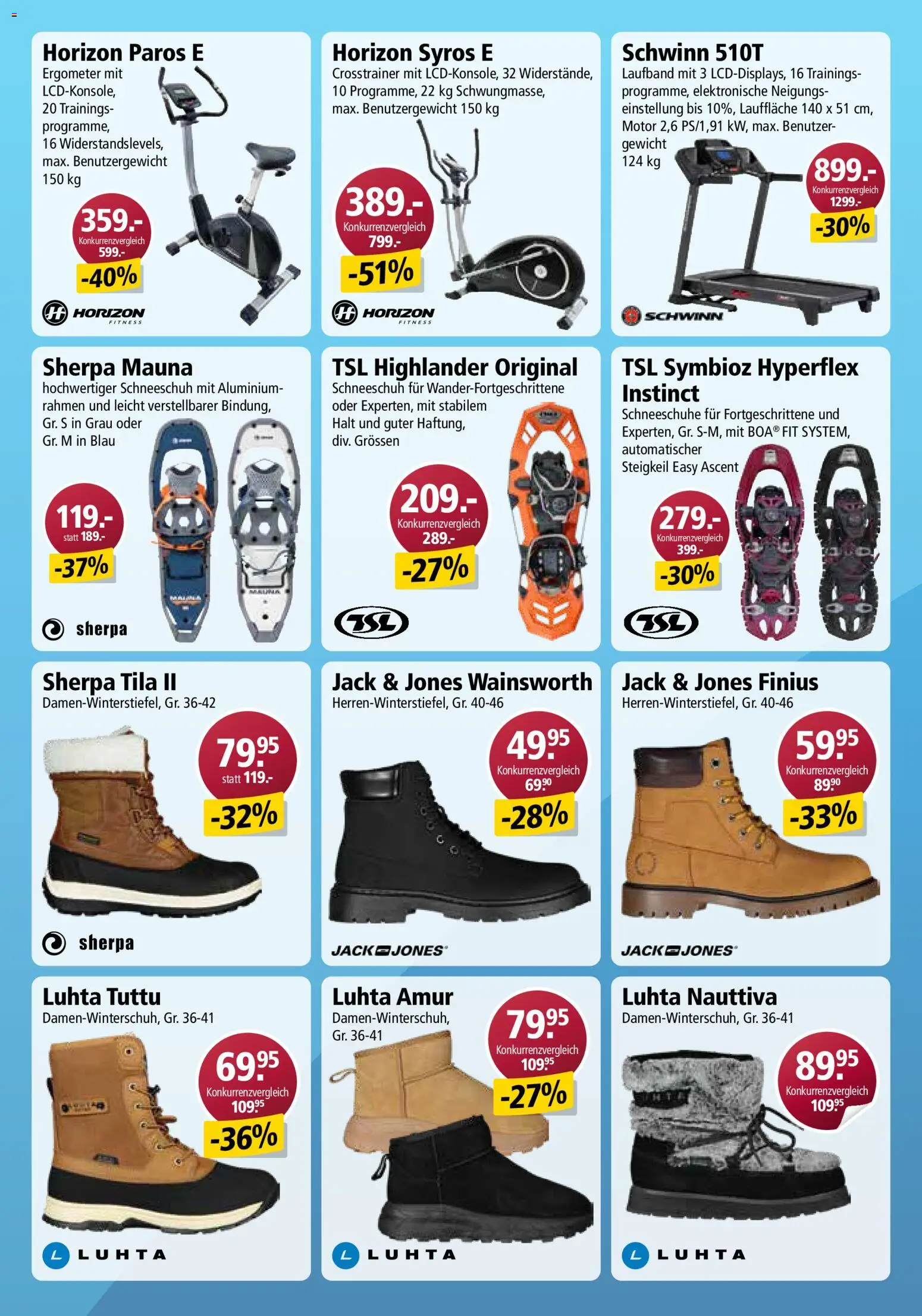 Otto's Aktionen Online – gültig ab 22.11.2025 | Seite: 36 | Produkte: Laufband, Ergometer, Crosstrainer, Gewicht