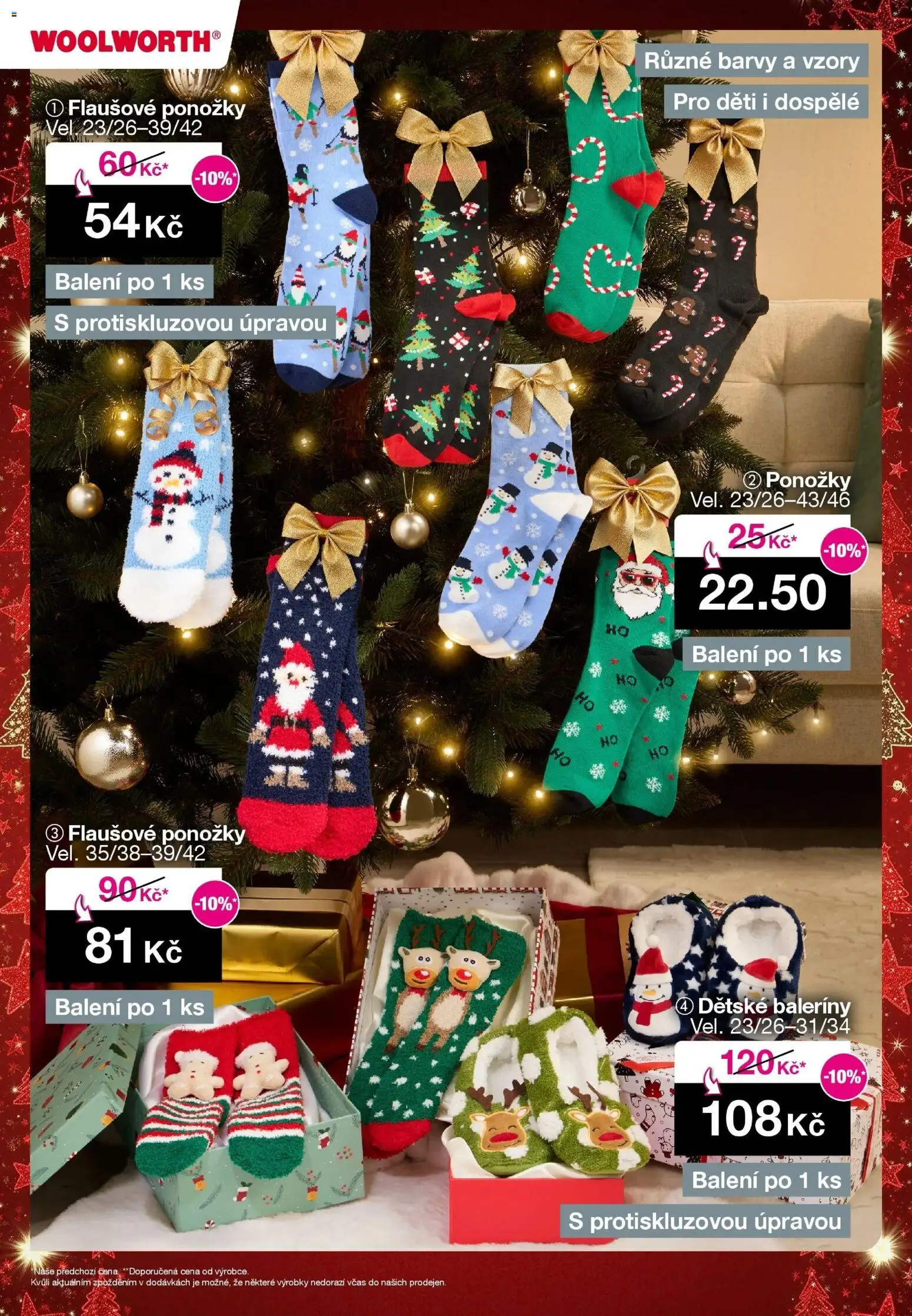 Woolworth leták od 21.11.2025 | Strana: 10 | Produkty: Baleríny, Ponožky, Barvy