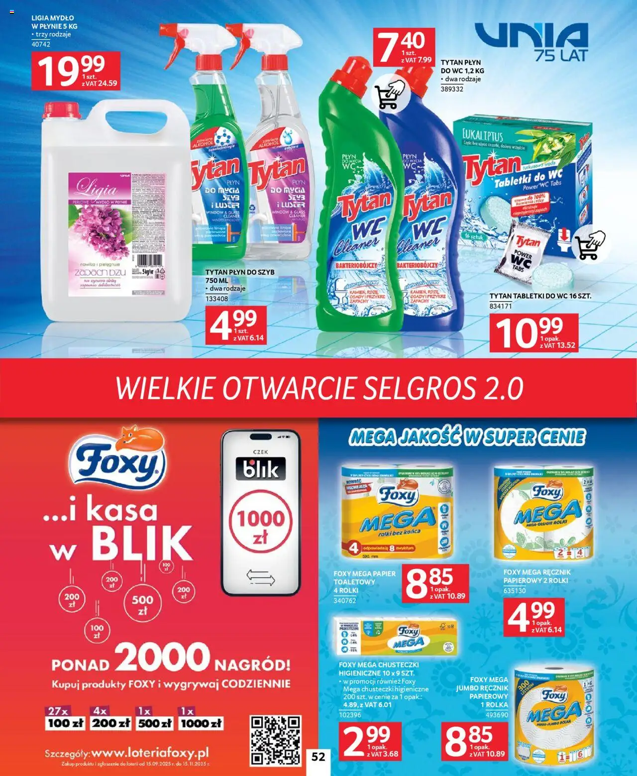 Selgros cash&carry Gazetka - Poznań markowe produkty od 09.10.2025 | Strona: 46 | Produkty: Mydło w płynie, Rolki, Alkohol, Woda
