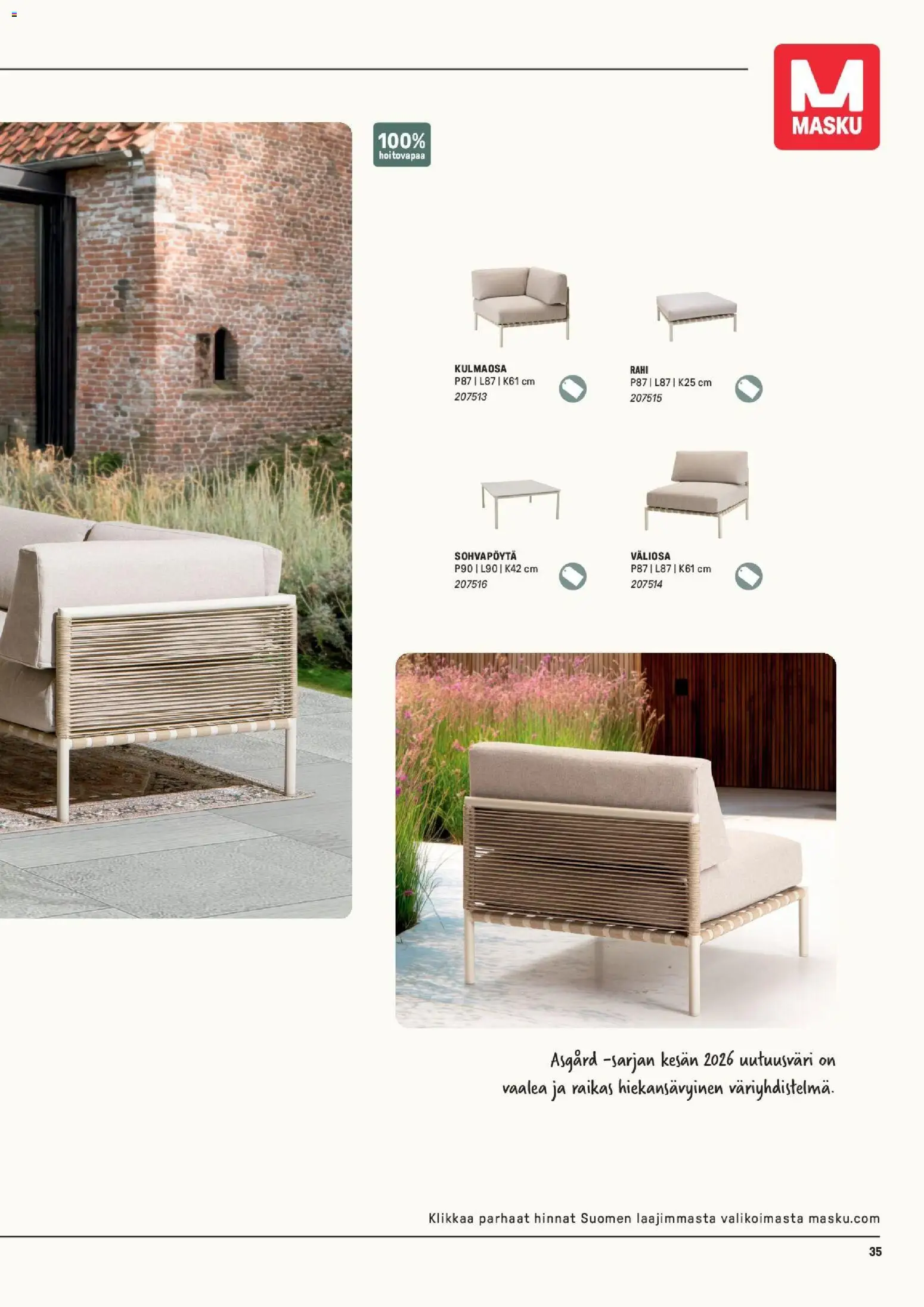 Masku tarjoukset – voimassa 09.03.2026 alkaen | Sivu: 35 | Tuotteet: Rahi, Sohvapöytä