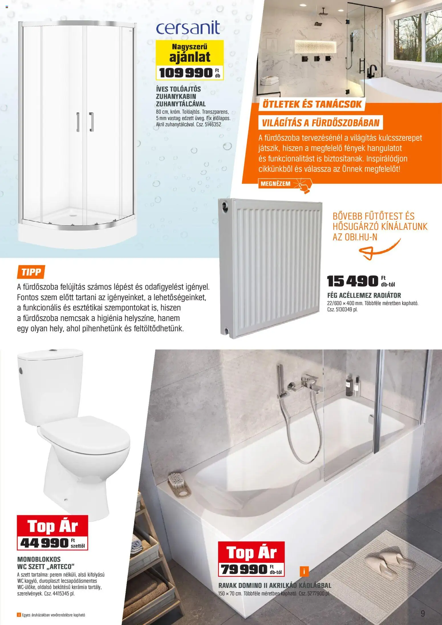 OBI akciós ujság - amely érvényes a következő dátumtól: 03.02.2026 | Oldal: 9