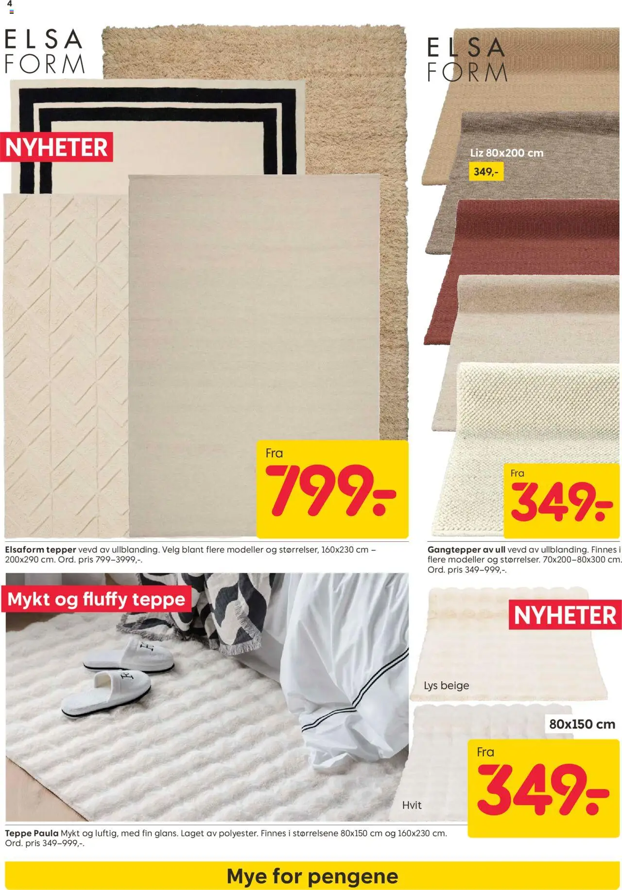  | Side: 4 | Produkter: Lys, Teppe