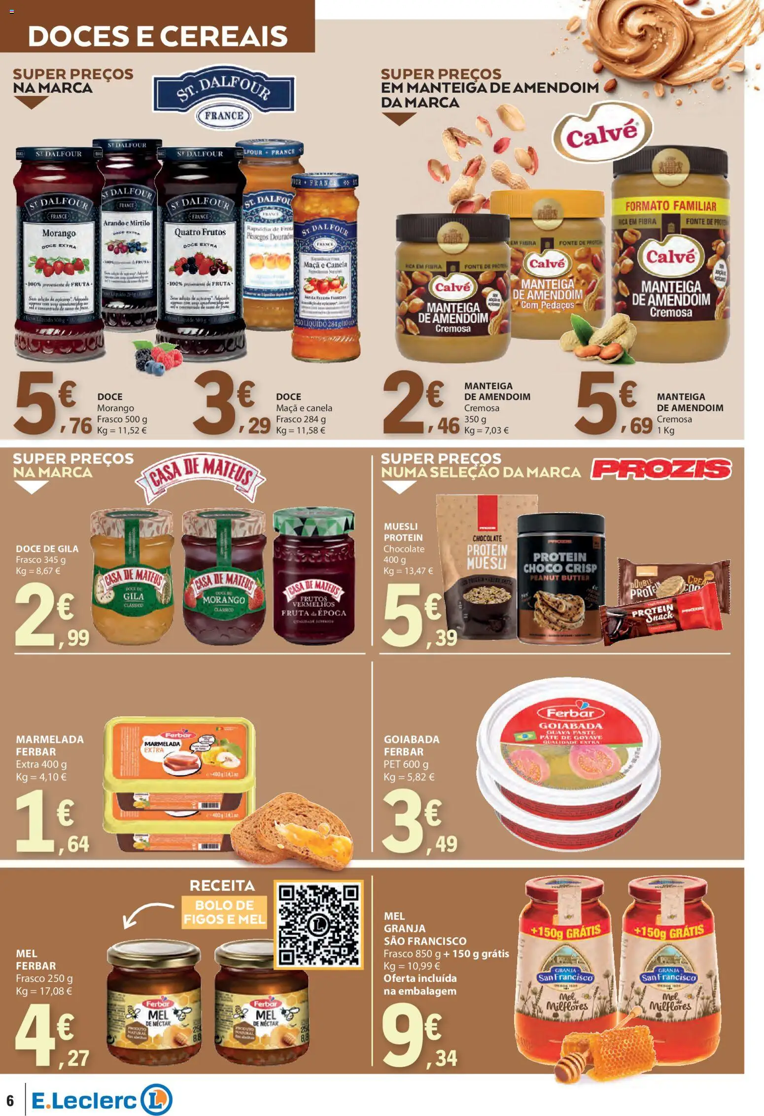 E.Leclerc - Folheto Especial Bebidas Quentes │ válido de 28.10.2025 | Página: 6 | Produtos: Marmelada, Mel, Doces, Cereais