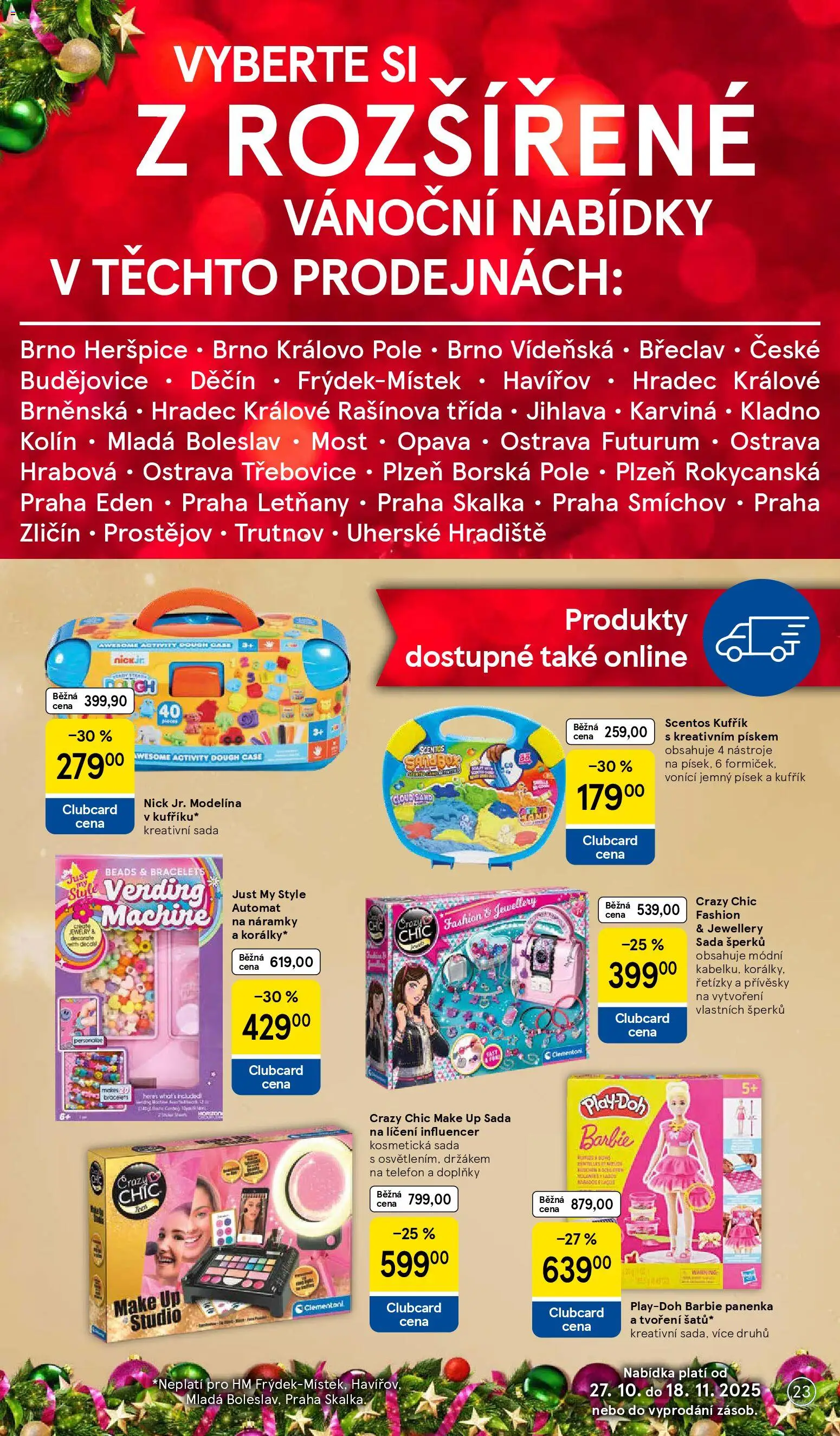 Tesco katalog od 27.10.2025 | Strana: 23 | Produkty: Kufřík, Korálky, Mošt, Futurum