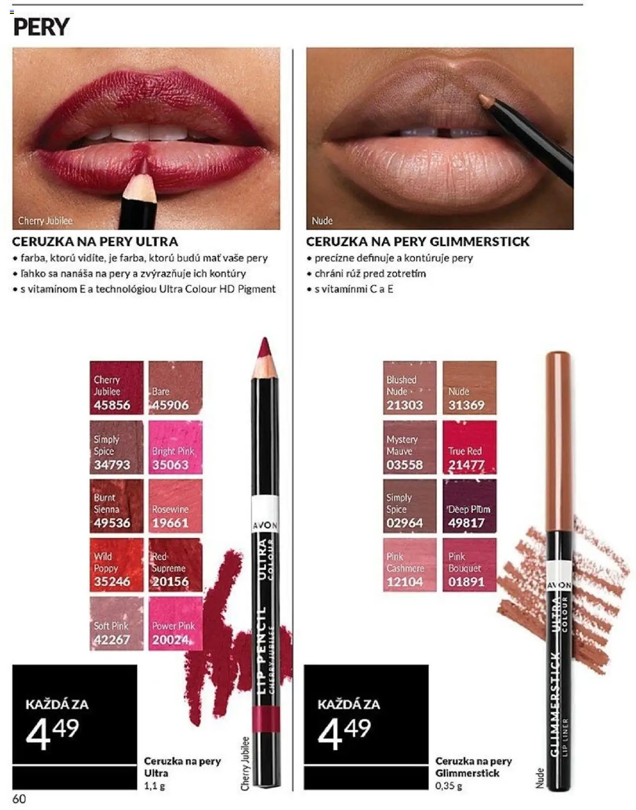 Nové Avon akcie – leták je platný od 01.10.2025 | Strana: 60 | Produkty: Ceruzka