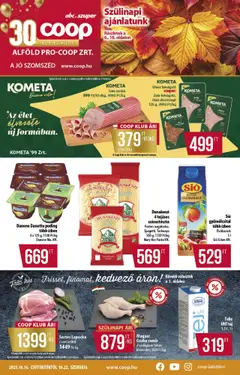 COOP - Abc & szuper / Alföld Pro-Coop Zrt. - amely érvényes a következő dátumtól: 16.10.2025