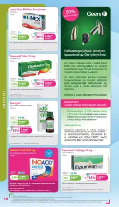 Kulcs Patika Akciós újság - amely érvényes a következő dátumtól: 01.11.2025 | Oldal: 10