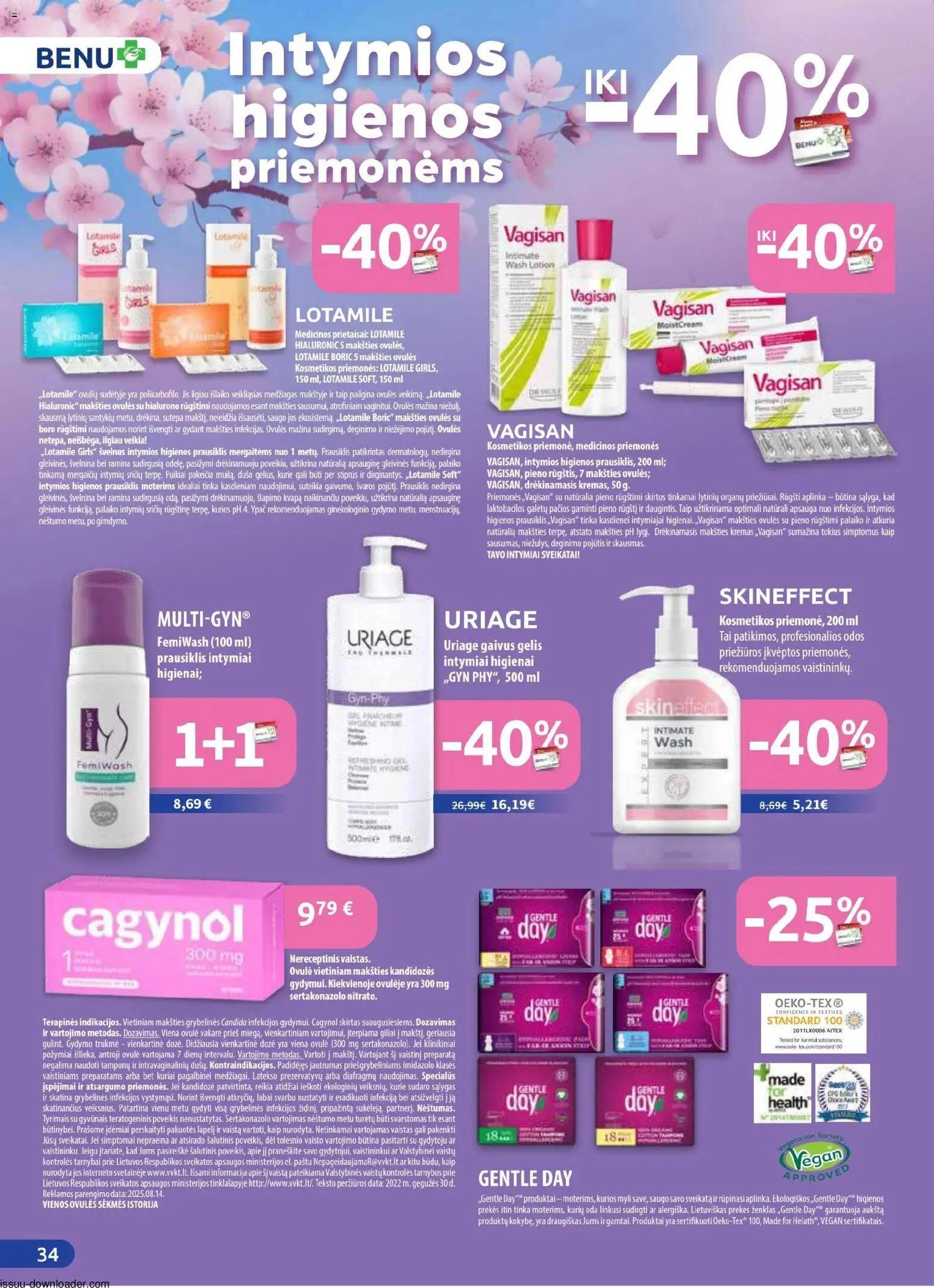 BENU akcijos nuo 01.03.2026 | Puslapis: 34 | Prekių: Kremas, Prausiklis
