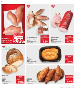 Kaufland katalog | vrijedi od 17.09.2025 | Stranica: 27 | Proizvodi: Šaran, Pileći file, Kruh, Burek
