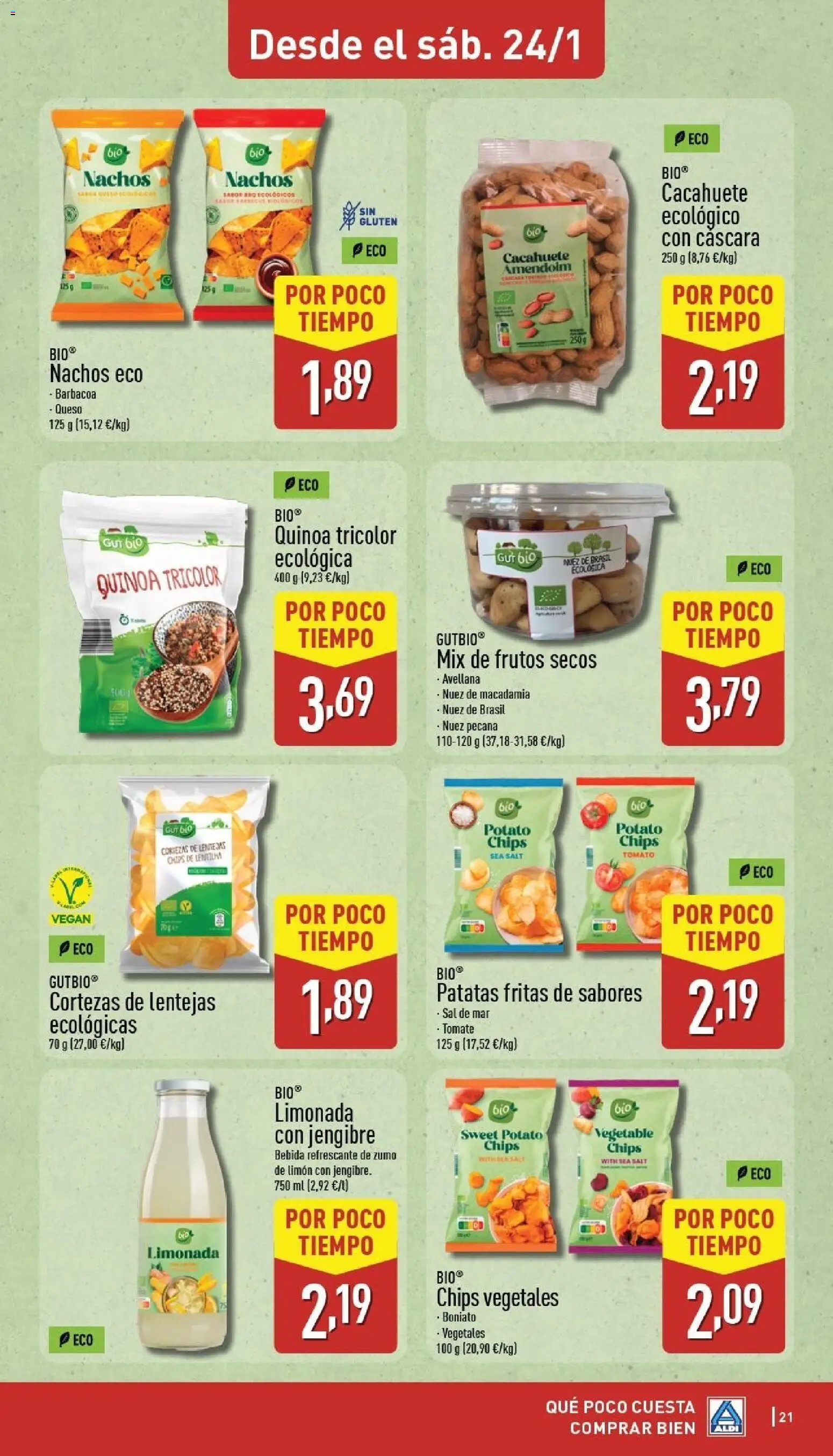 Aldi folleto Baleares │ válido desde el 19.01.2026 | Página: 21 | Productos: Ροζ πιπέρι, Frutos secos, Limonada, Barbacoa