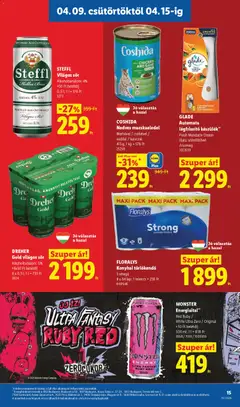 Lidl akciós újság - amely érvényes a következő dátumtól: 09.04.2026 | Oldal: 15