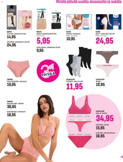 Sokos-mainoslehti voimassa 25.03.2026 alkaen | Sivu: 15 | Tuotteet: Sukkahousut, Rintaliivit, Sukat, Alushousut