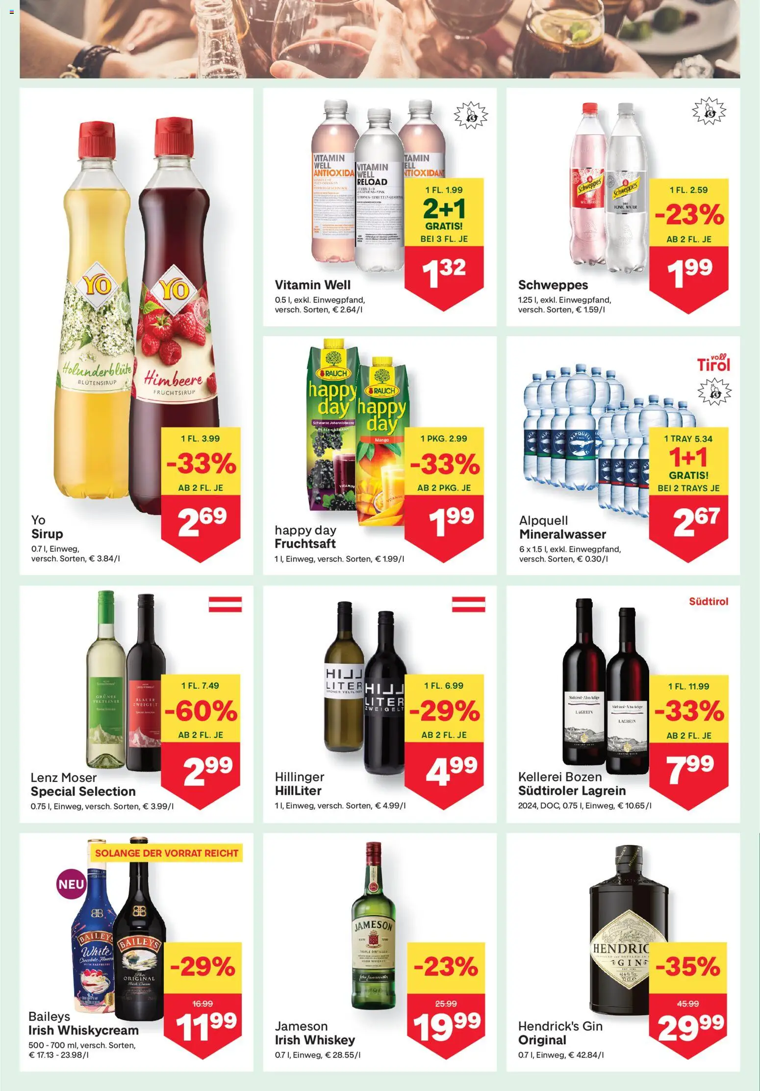 MPREIS Flugblatt gültig ab 19.03.2026 | Seite: 10 | Produkte: Gin, Whiskey, Mango, Himbeere