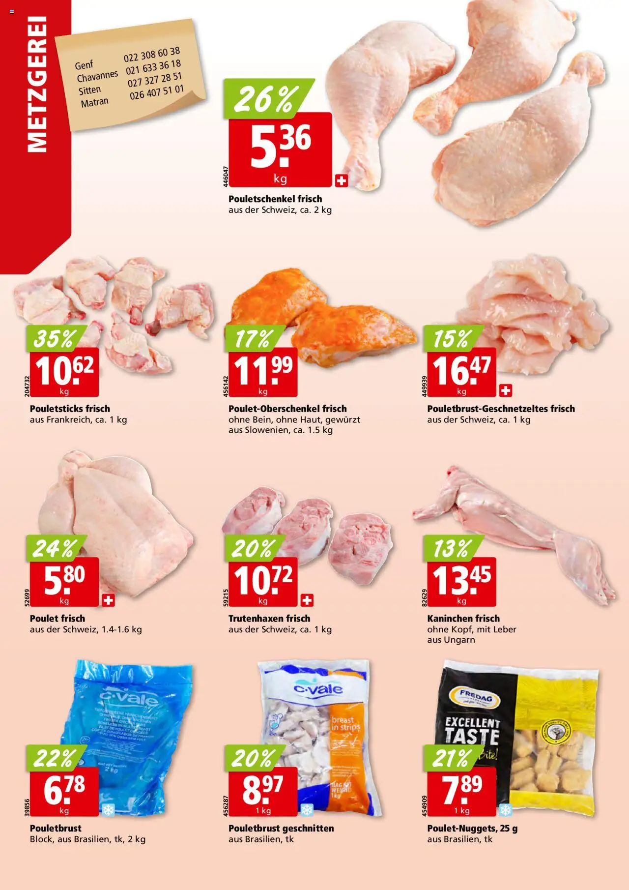 Aligro Aktionen - Chavannes, Matran, Genf, Sitten ab 02.06.2025 | Seite: 6 | Produkte: Pouletbrust