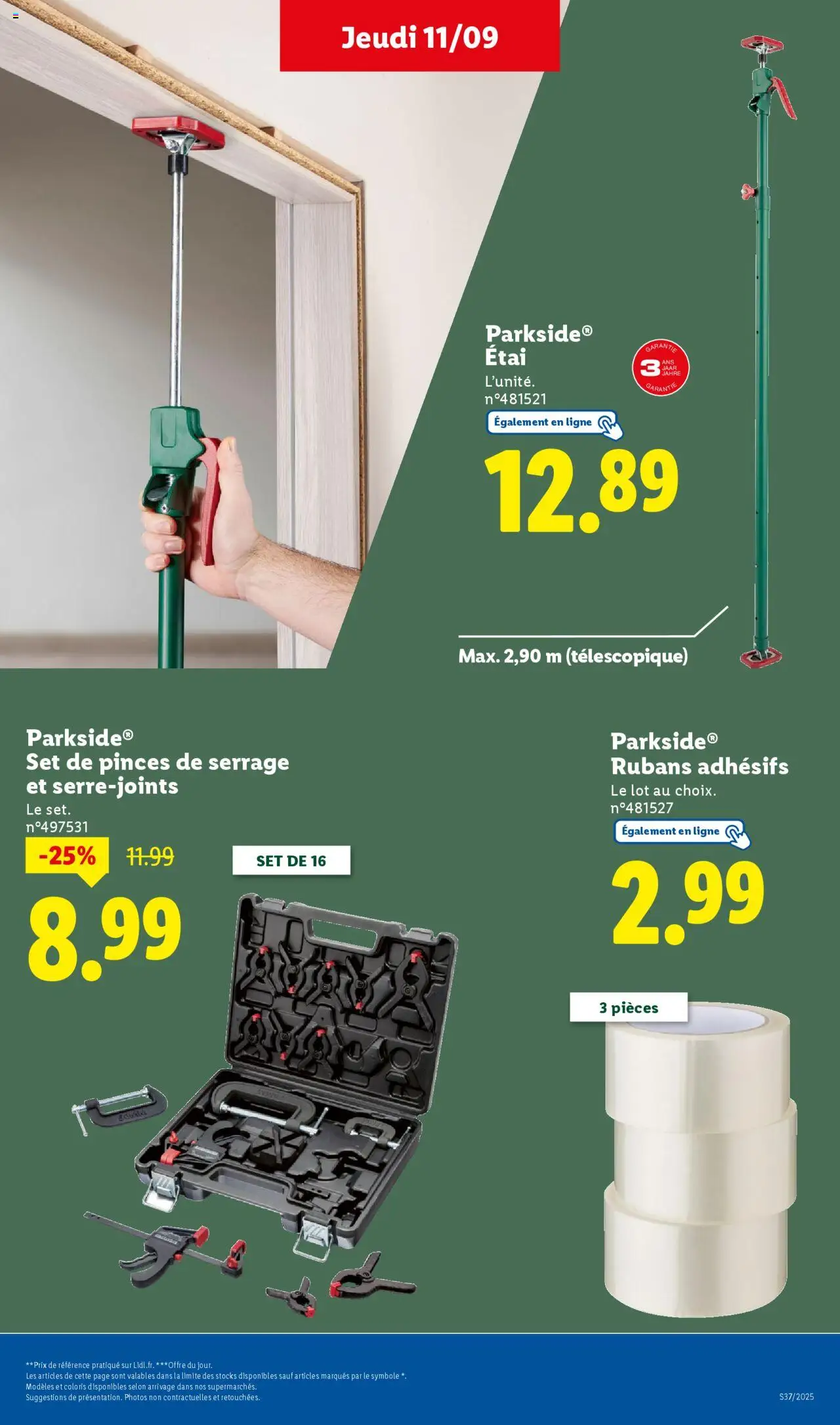  | Page: 15 | Produits: Étai, Pinces
