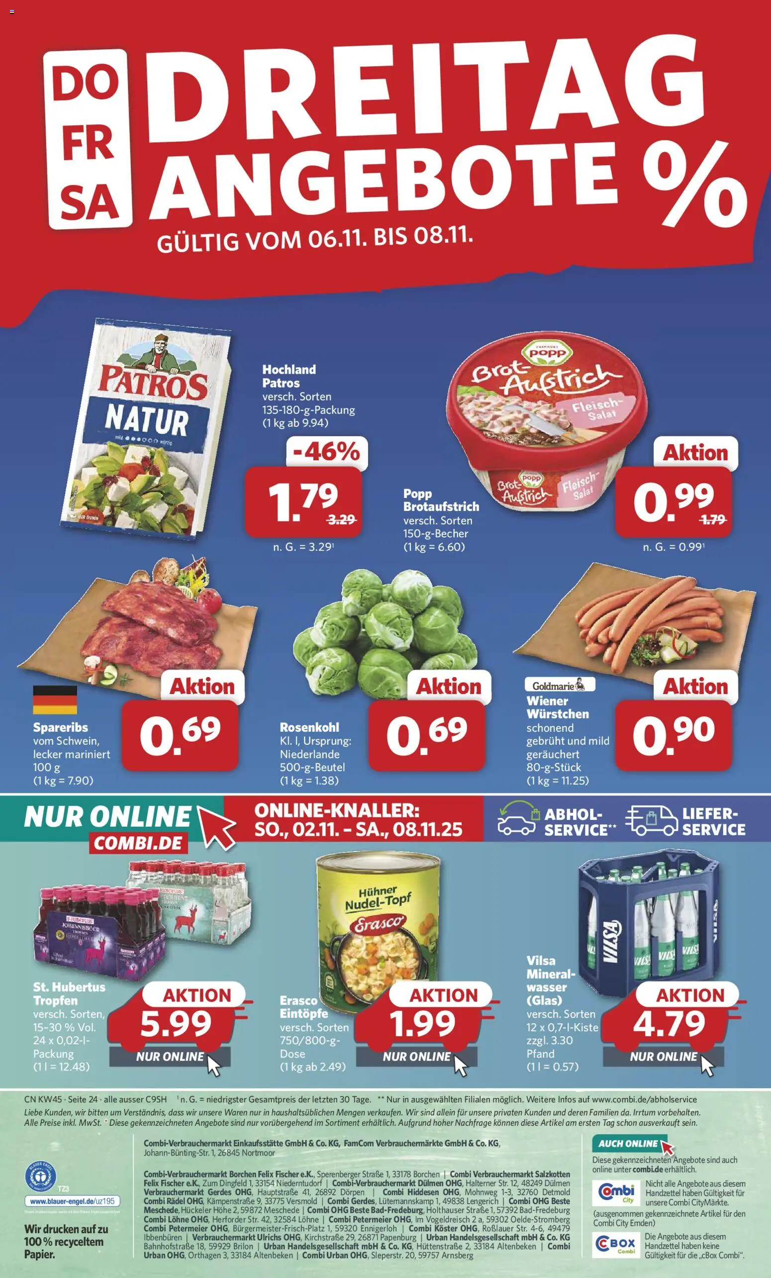 Combi - Black Friday – gültig ab 03.11.2025 | Seite: 26 | Produkte: Brot, Erasco, Fleisch, Salat