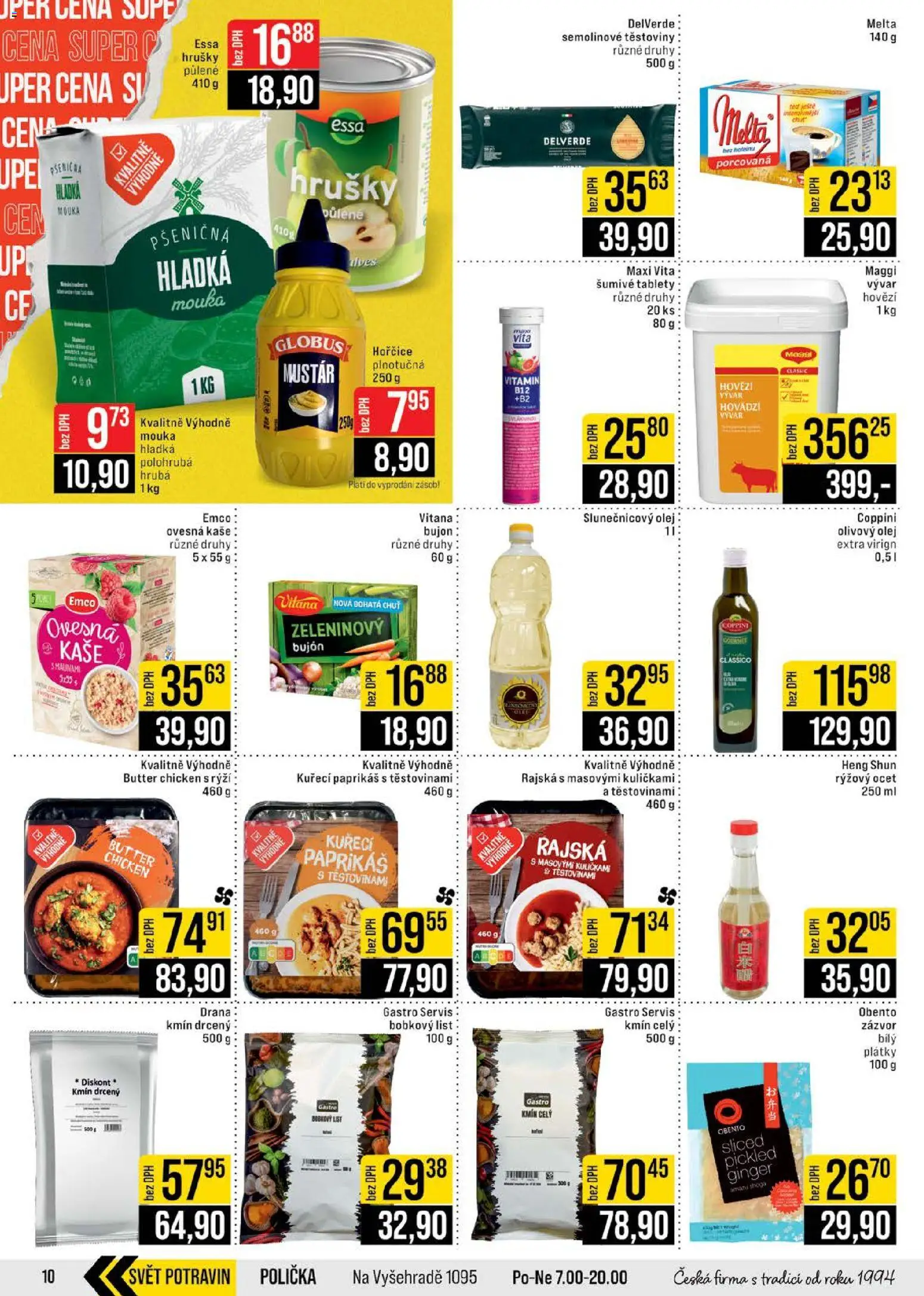 Jip leták - Cash & Carry od 14.01.2026 | Strana: 10 | Produkty: Ocet, Vývar, Mouka, Slunečnicový olej