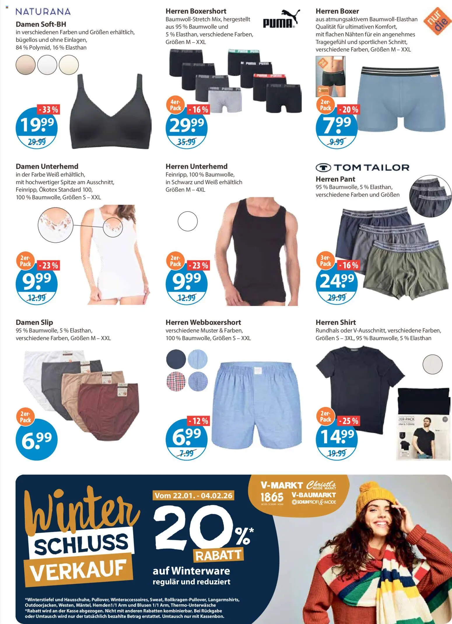 V-Markt - München – gültig ab 29.01.2026 | Seite: 17 | Produkte: Shirt, Unterhemd, Slip, Boxer