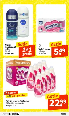 Wibra folder - Voorbeeld van een folder van Wibra, geldig van 24.11.2025 | Pagina: 19 | Producten: Fles, Deodorant, Antitranspirant, Wasmiddel
