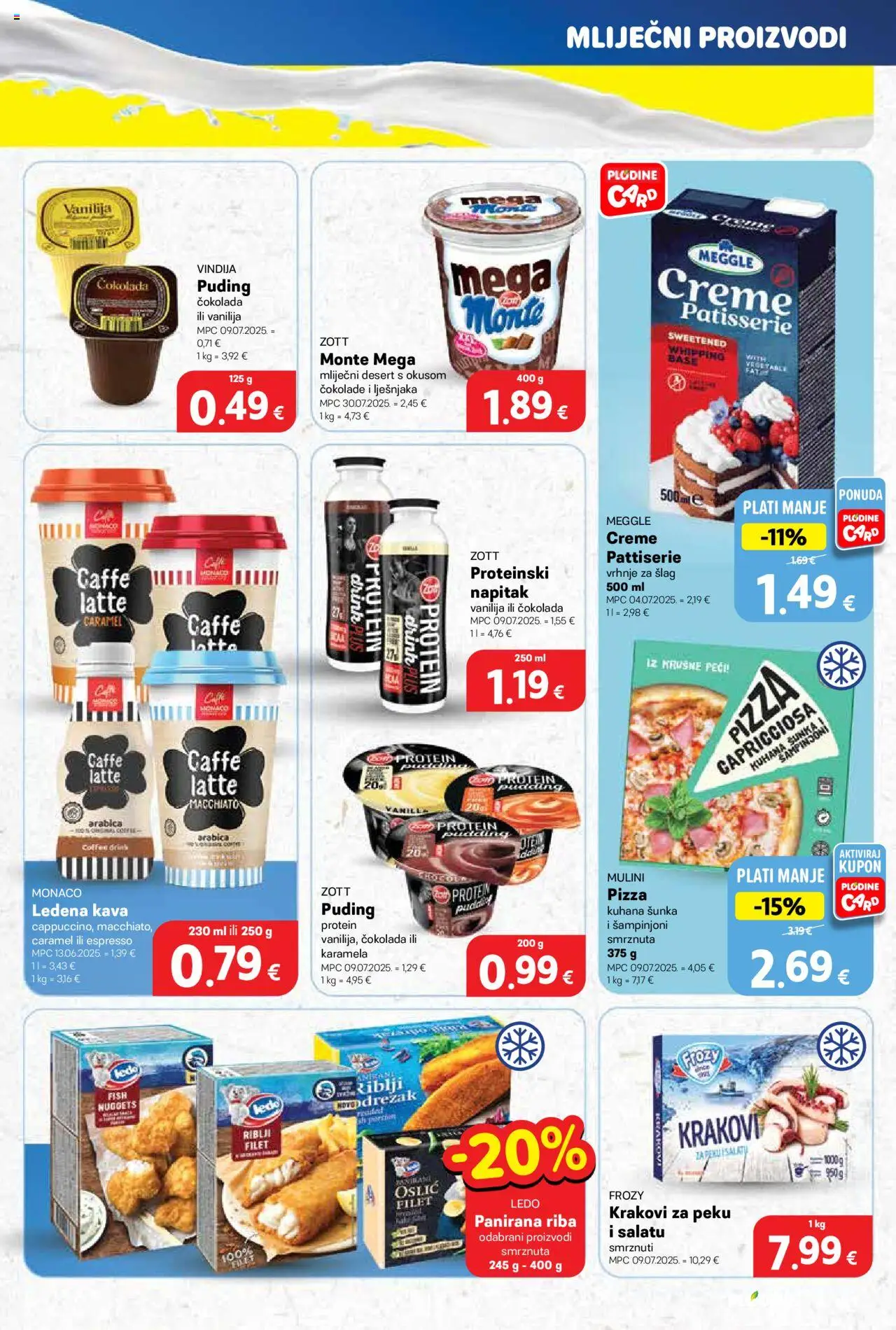 Plodine katalog | vrijedi od 17.09.2025 | Stranica: 21 | Proizvodi: Vindija, Pizza, Šlag, Karamela