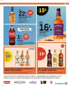 E.Leclerc - Prévisualisation de MONKEY SHOULDER, BLENDED MALT SCOTCH WHISKY "MONKEY SHOULDER" 40.00% vol. 70 cl. Existe aussi : Différentes variétés avec des contenances et prix différents. valide à partir de 21.04.2026 | Page: 29