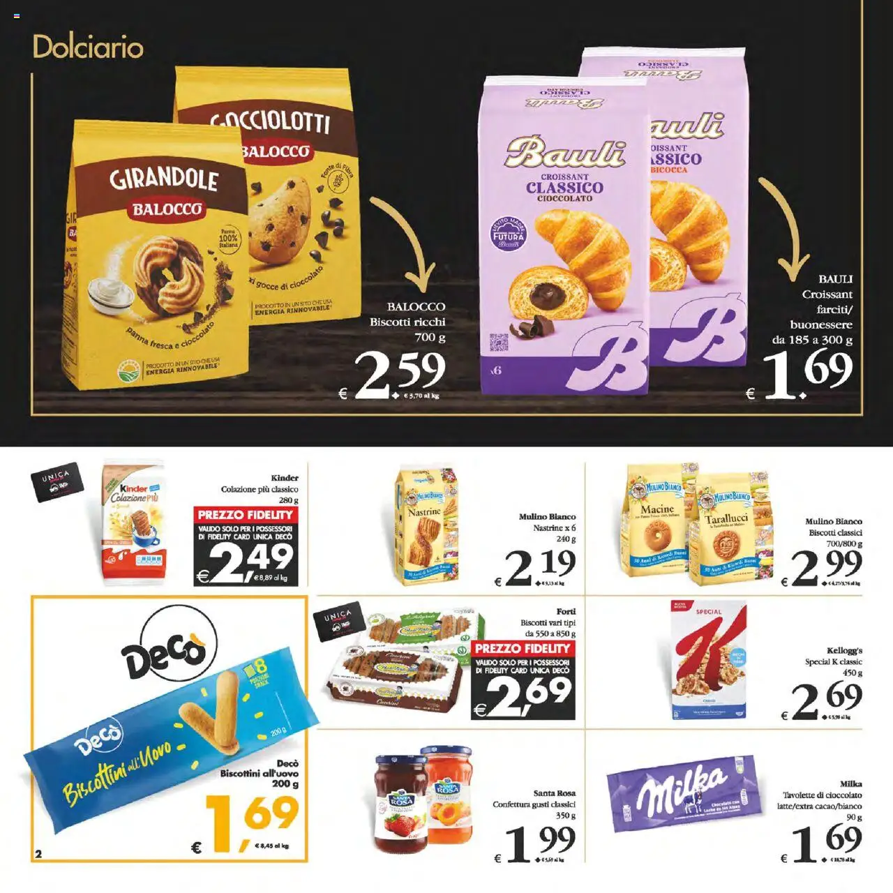 Volantino Decò del 12.09.2025 | Pagina: 2 | Prodotti: Cioccolato, Tè, Biscotti, Croissant