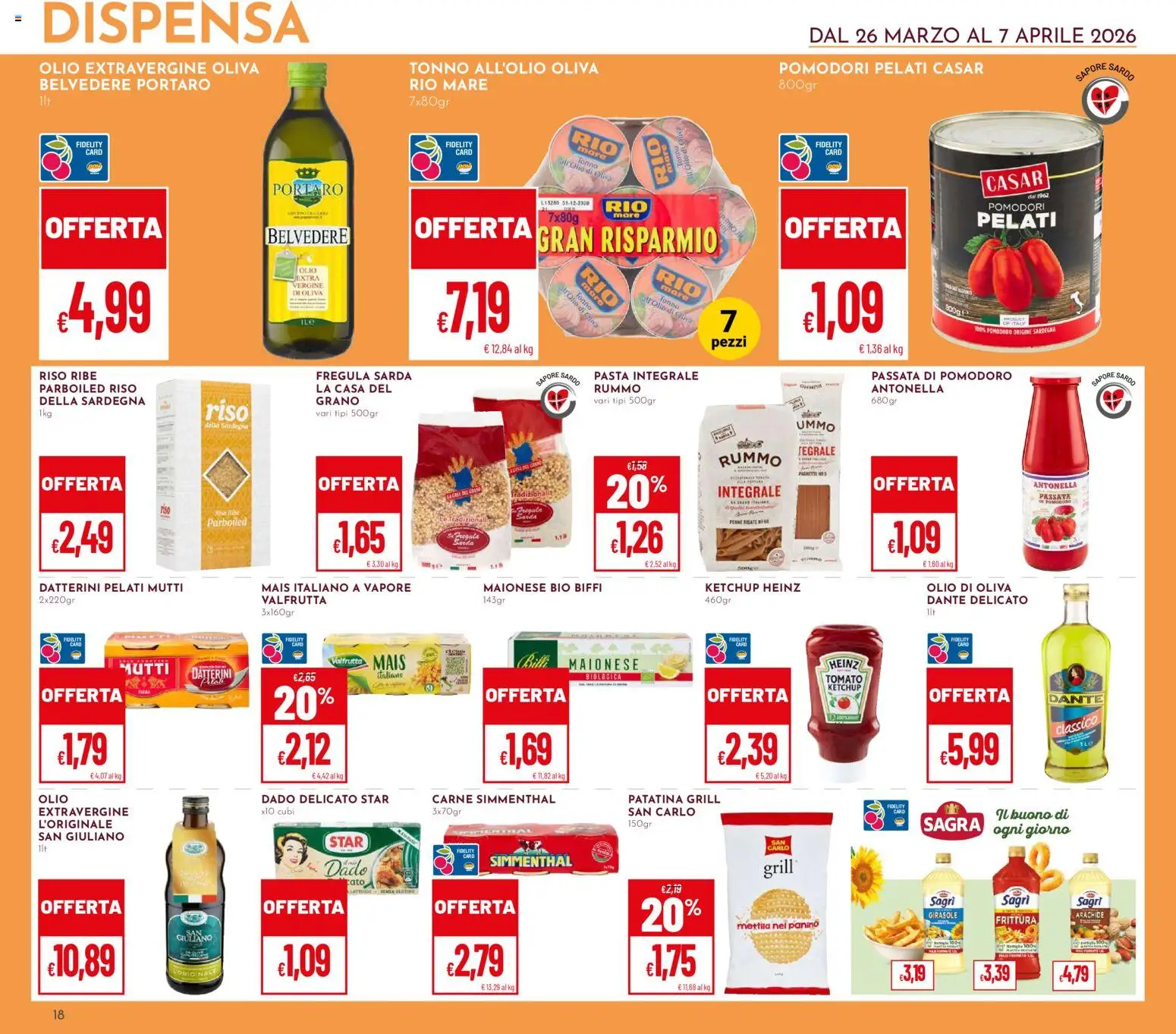 Volantino Pan del 26.03.2026 | Pagina: 18 | Prodotti: Riso, Maionese, Pomodoro, Olio