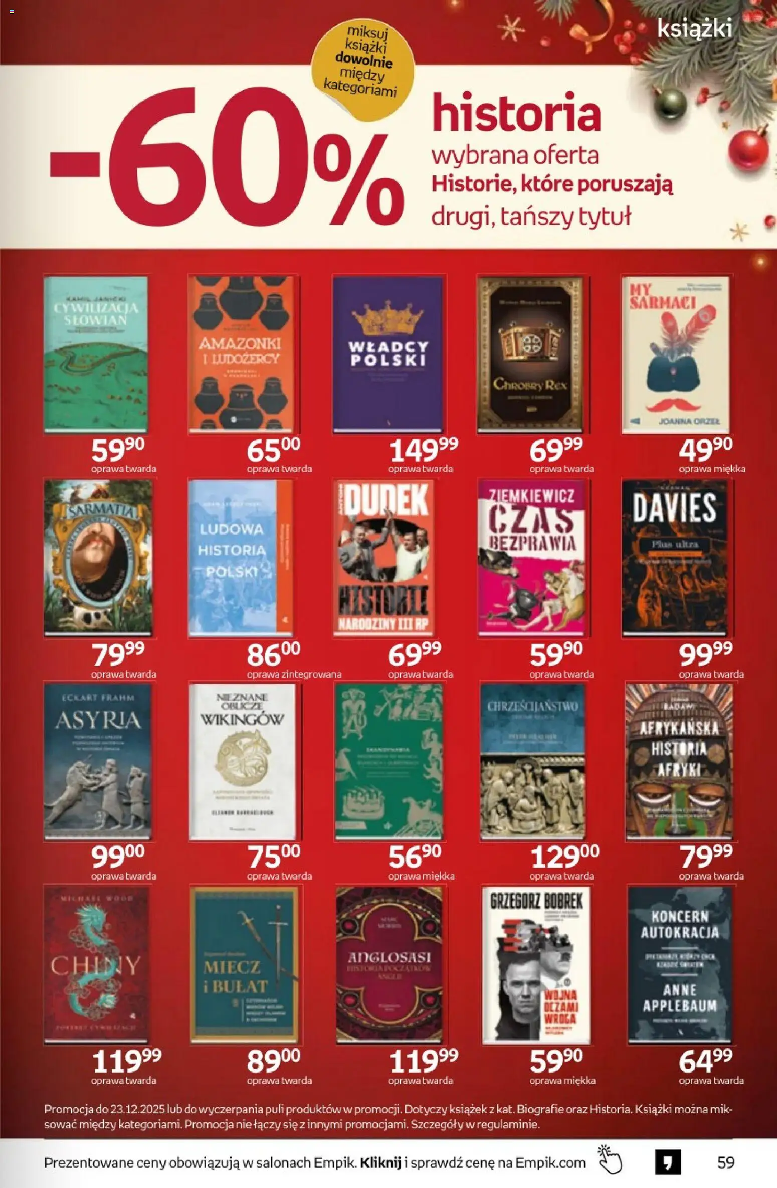 Empik promocje - Tom kultury Książki od 10.12.2025 | Strona: 59 | Produkty: Książki