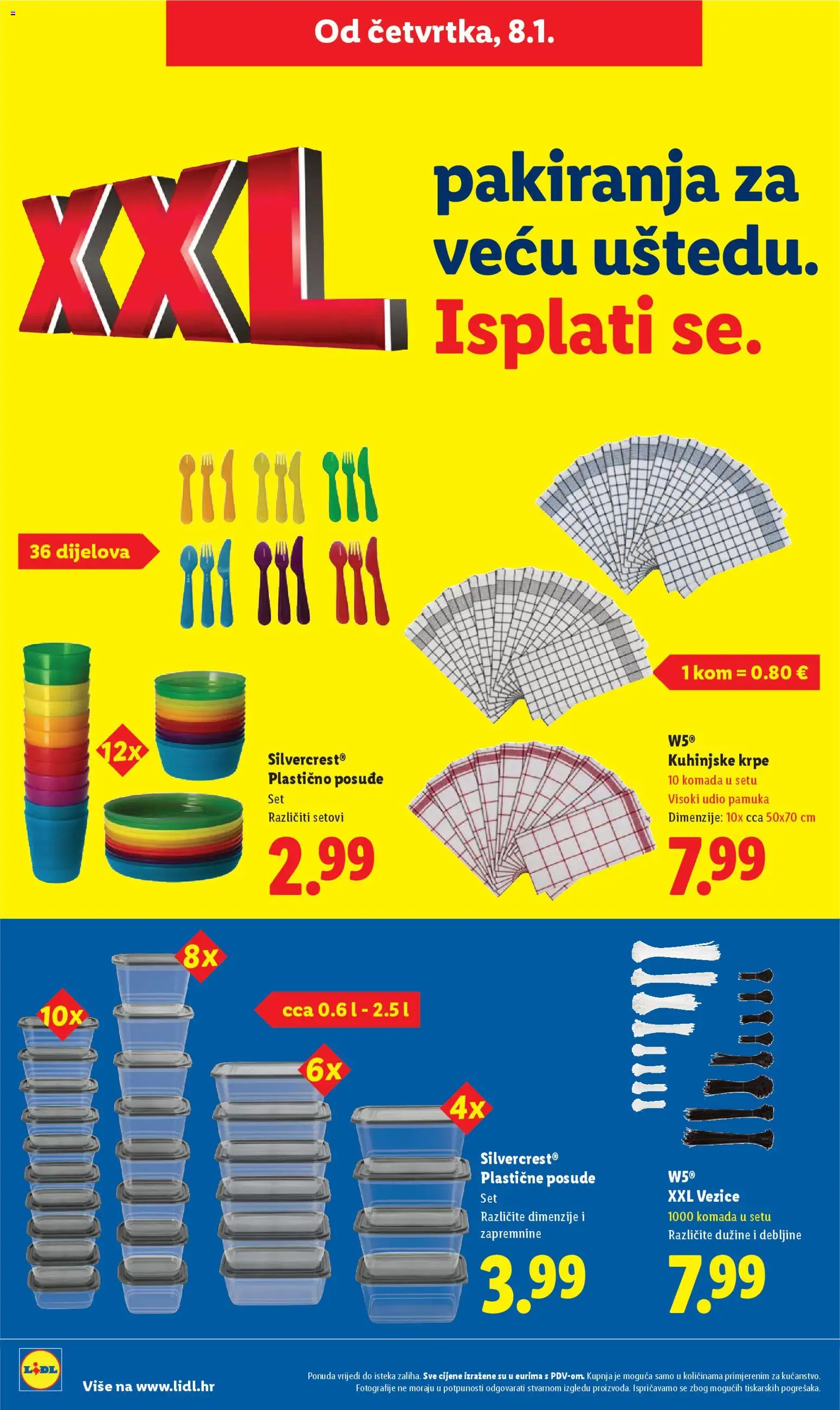 Lidl katalog | vrijedi od 07.01.2026 | Stranica: 48 | Proizvodi: Kuhinjske krpe