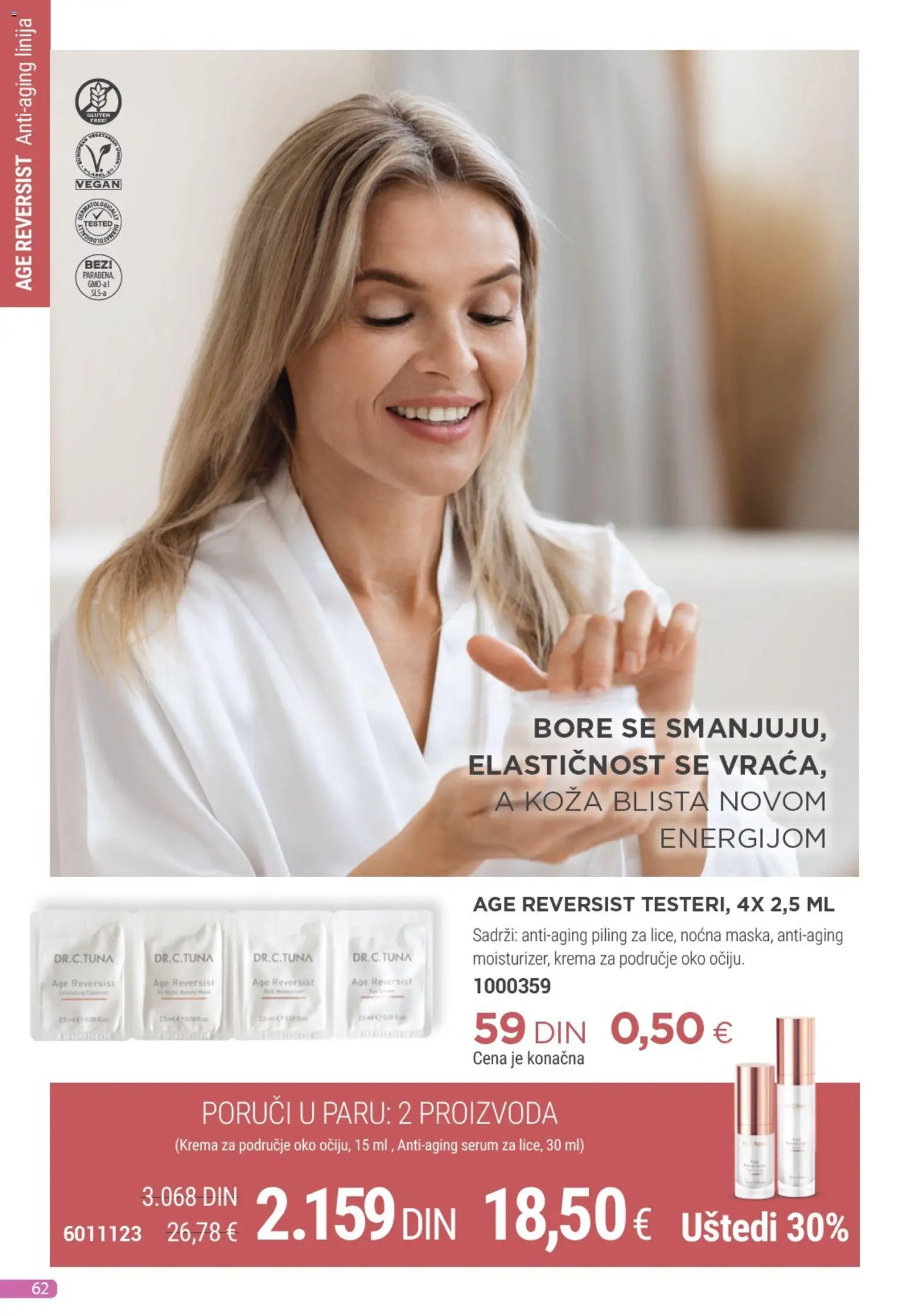 Farmasi katalog - važi od 01.11.2025 | Strana: 62 | Proizvode: Krema, Piling