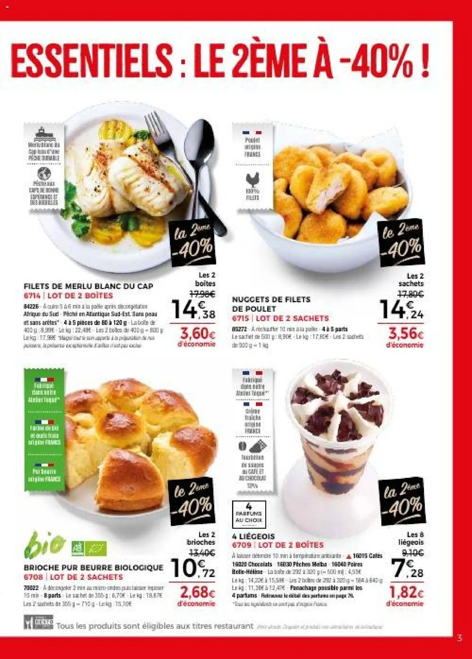 {H1} | Page: 3 | Produits: Beurre, Chocolat