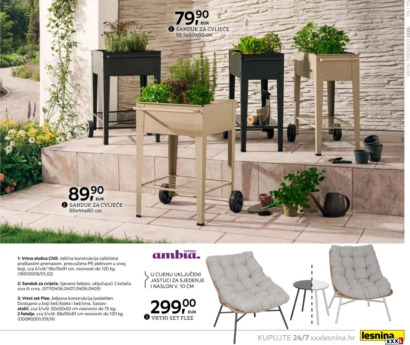 Lesnina katalog | vrijedi od 06.02.2026 | Stranica: 115 | Proizvodi: Cvijeće, Stolica