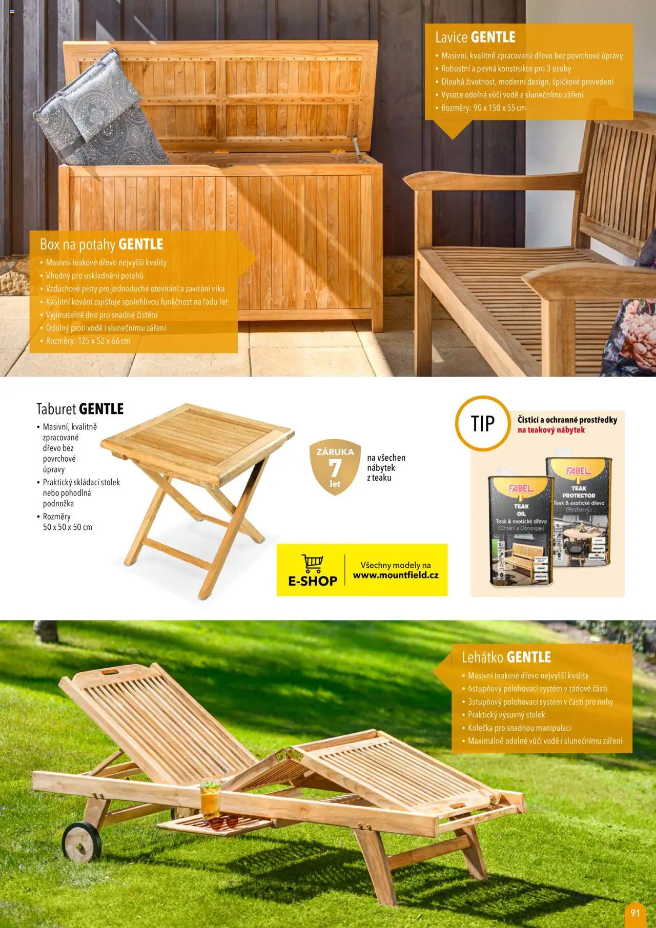 Mountfield katalog 2025 od 16.04.2025 | Strana: 91 | Produkty: Box, Taburet, Modely, Lavice